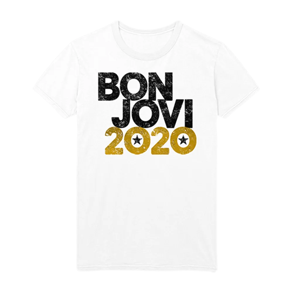Bon Jovi 2020 White T-Shirt