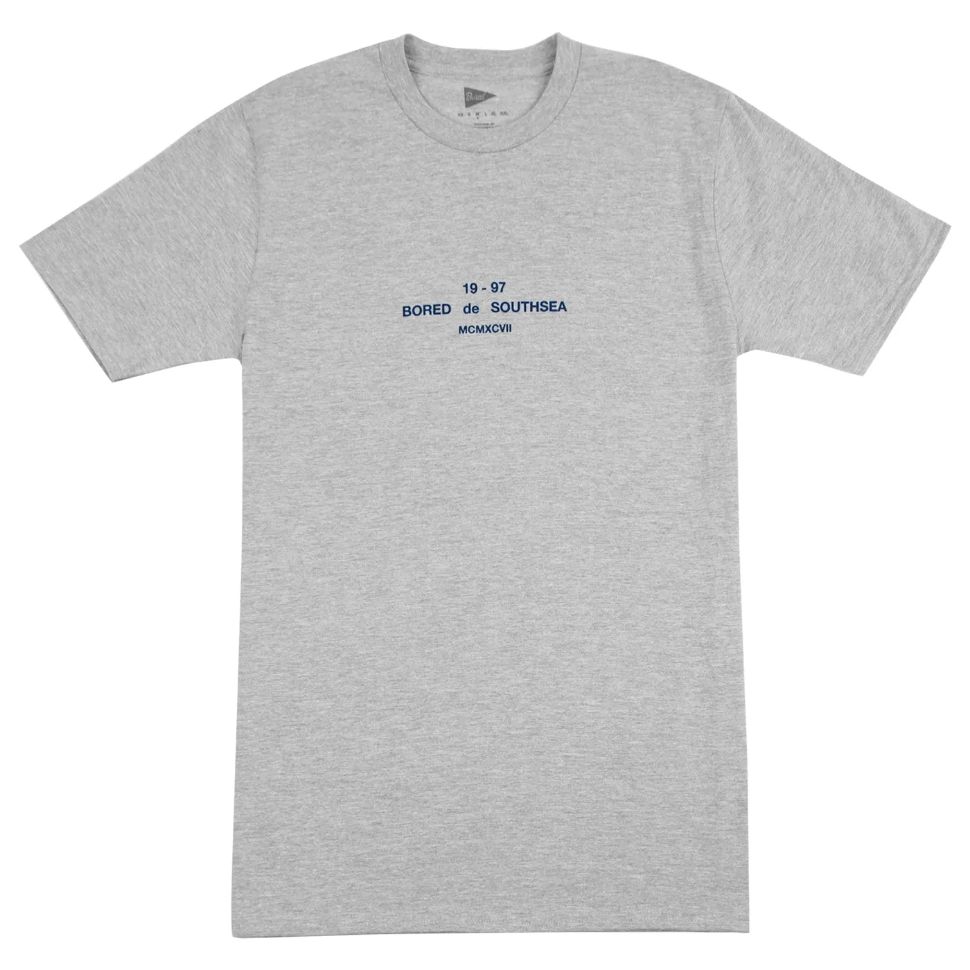 Bored of Southsea BDG T Shirt - Heather Grey