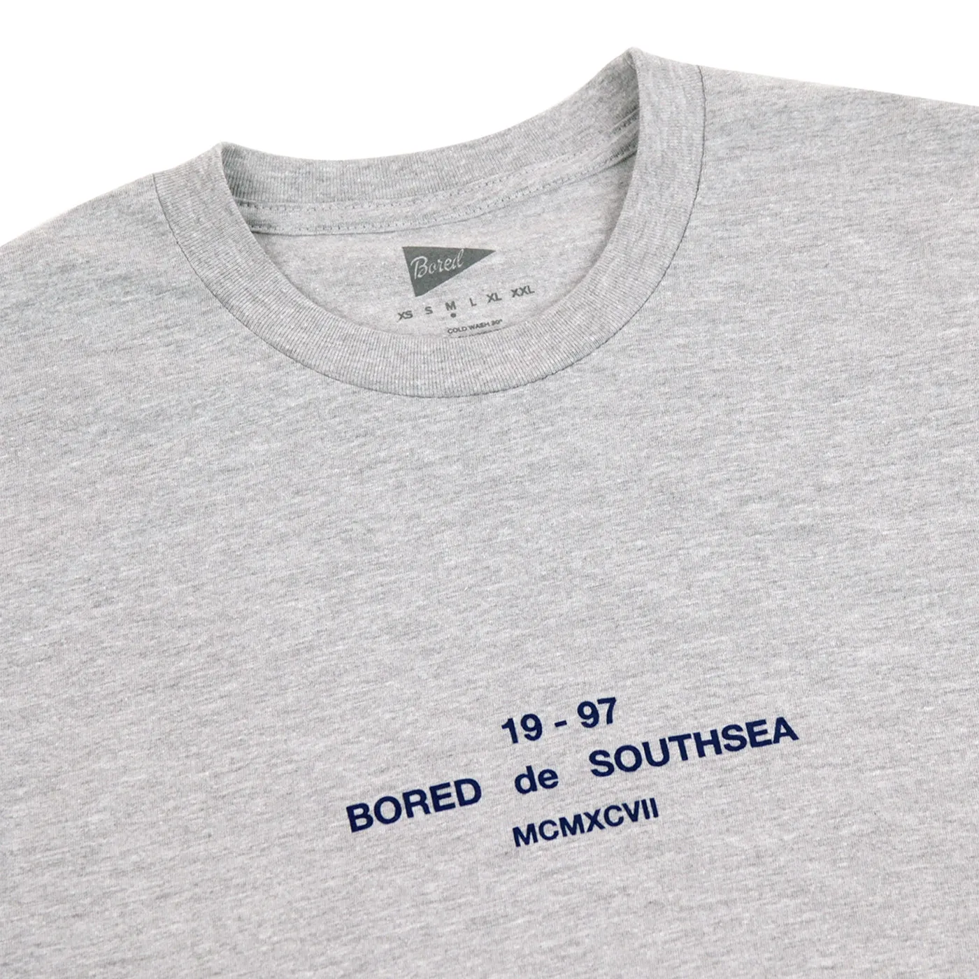 Bored of Southsea BDG T Shirt - Heather Grey