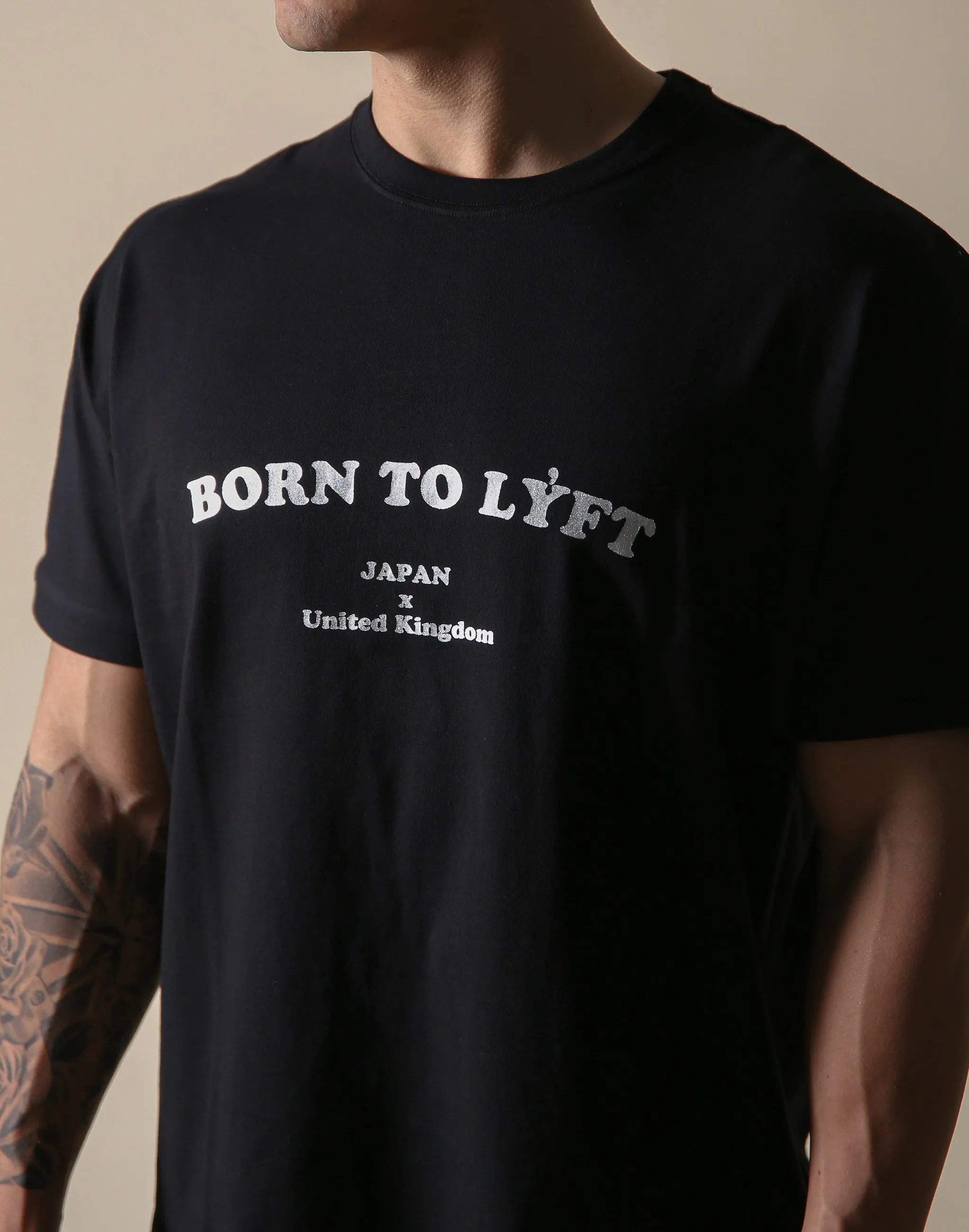 BORN TO LÝFT Big T-SHIRT - Black
