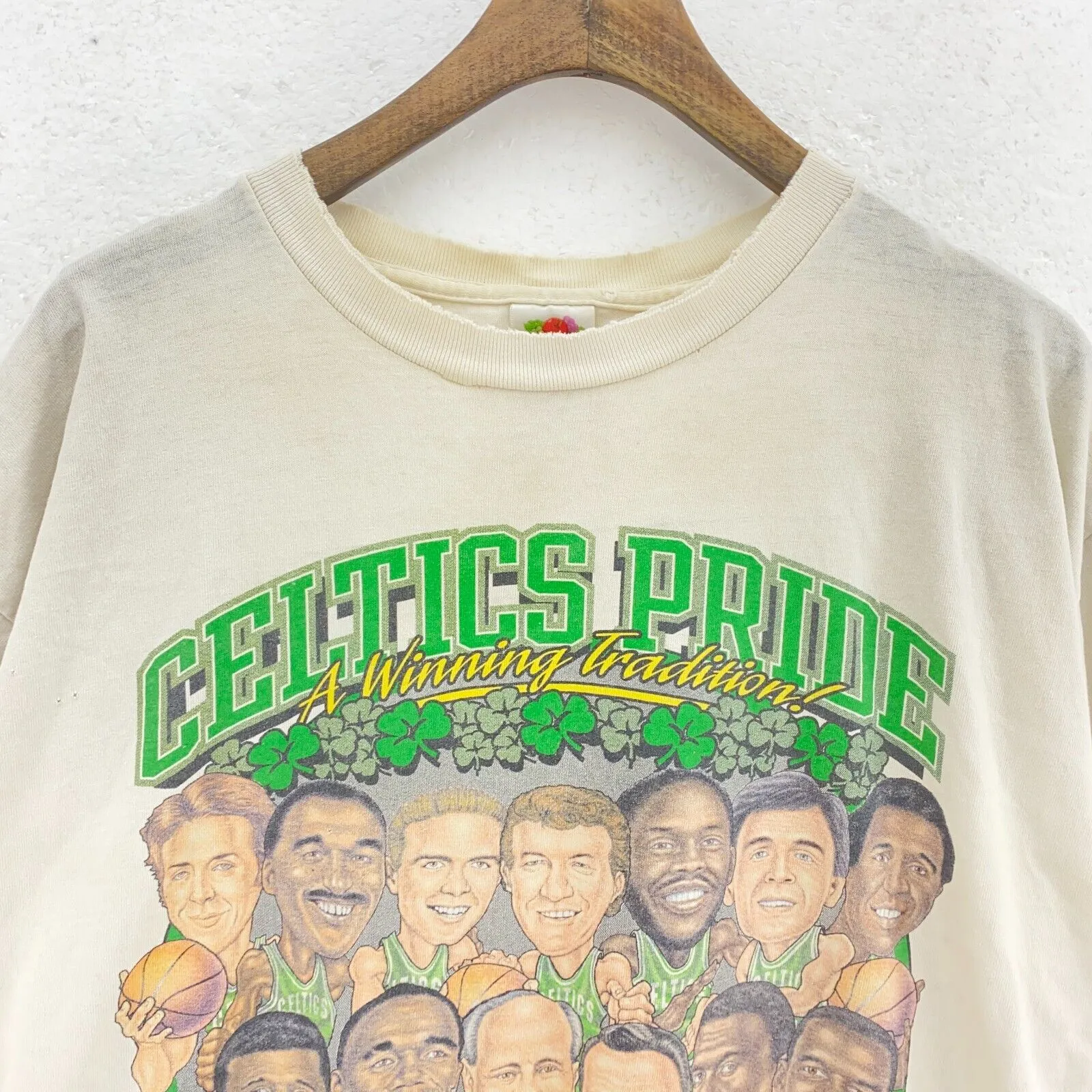 Boston Celtics Winning Tradition White Vintage T-shirt Size XL
