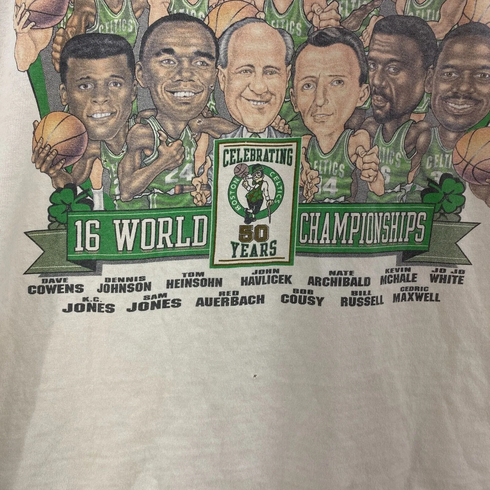 Boston Celtics Winning Tradition White Vintage T-shirt Size XL