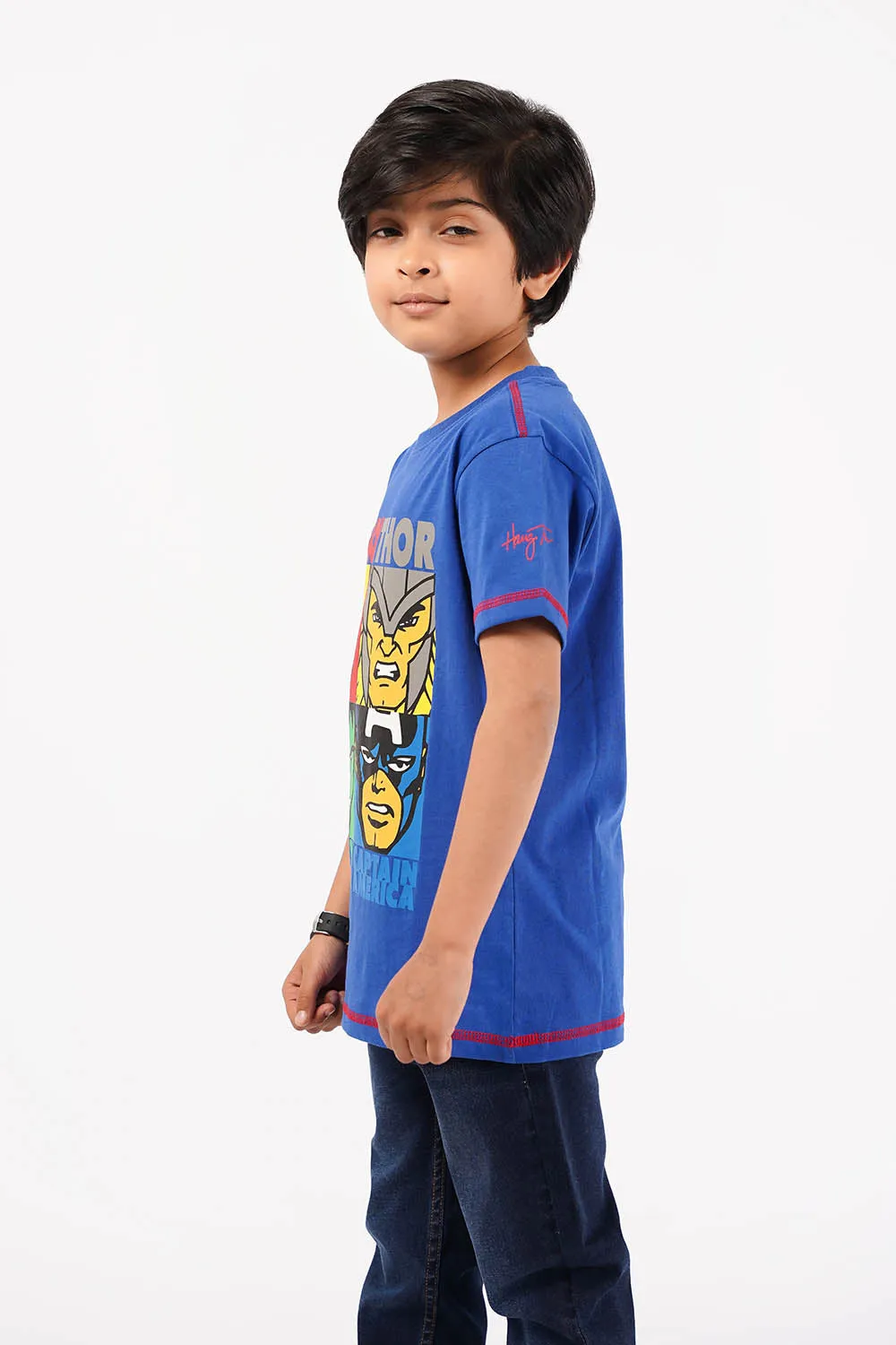Boy's Short Sleeves Graphics Tee