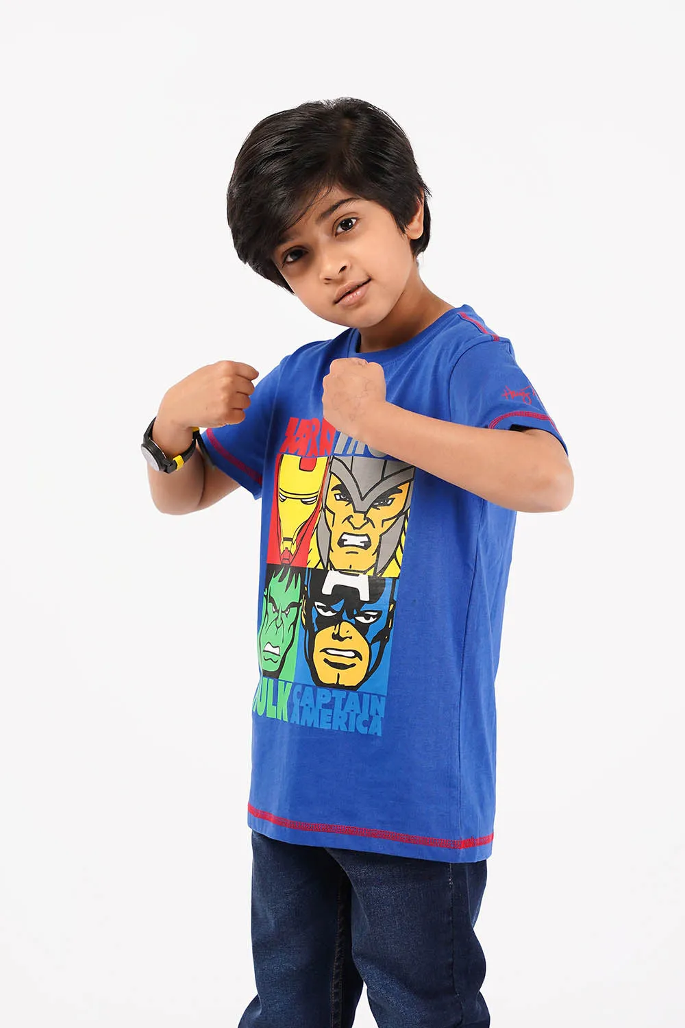 Boy's Short Sleeves Graphics Tee