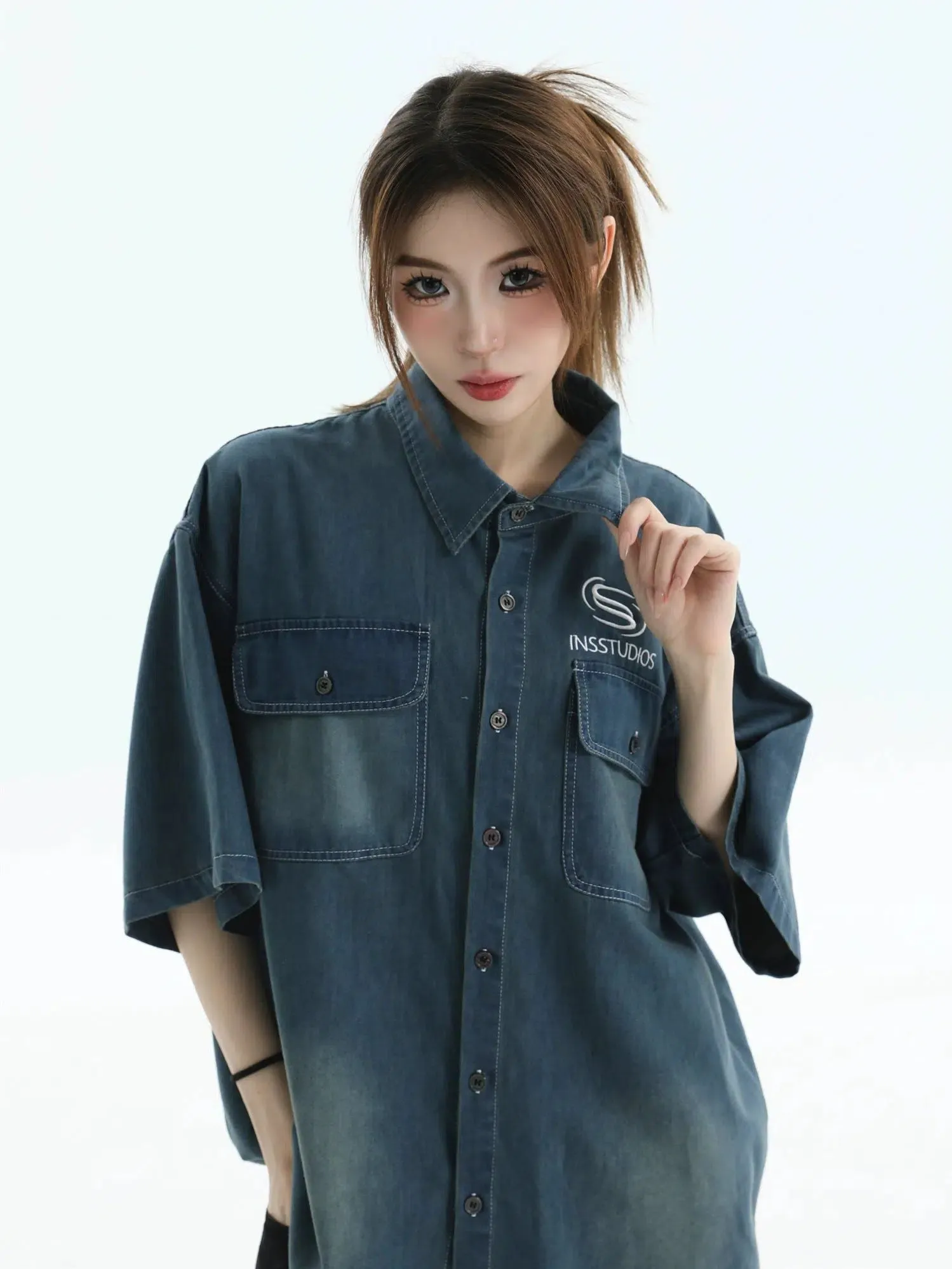 Breast Pocket Denim Shirt