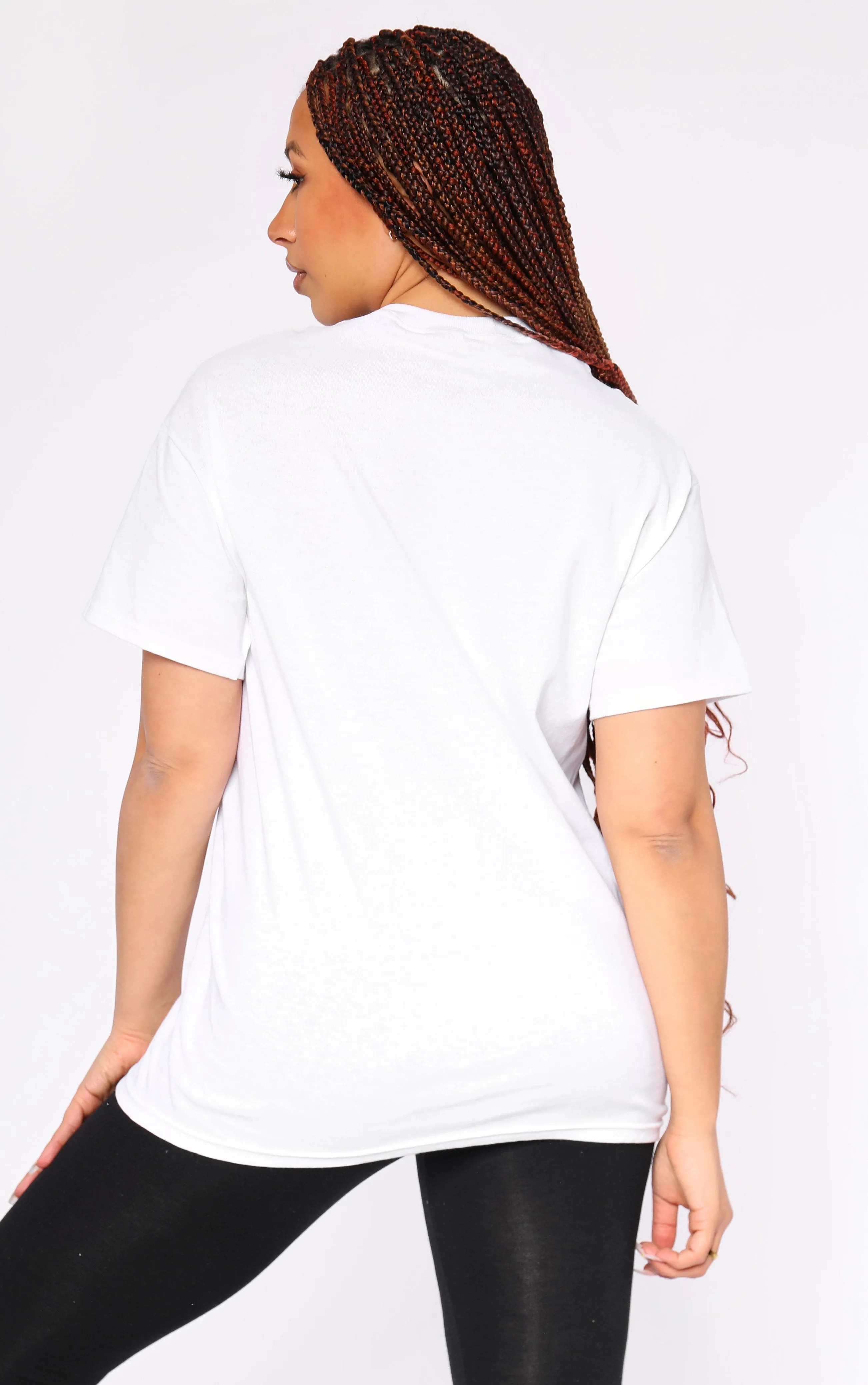Broken Hearts Club Embroidered Heart White T-Shirt