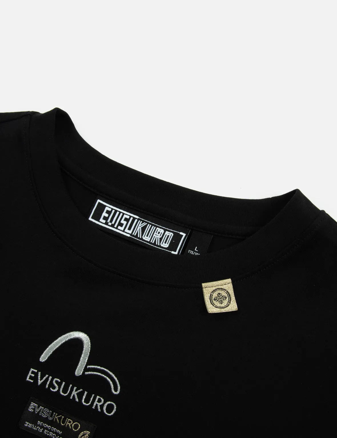 Calligraphy Logo Printed Label T-shirt