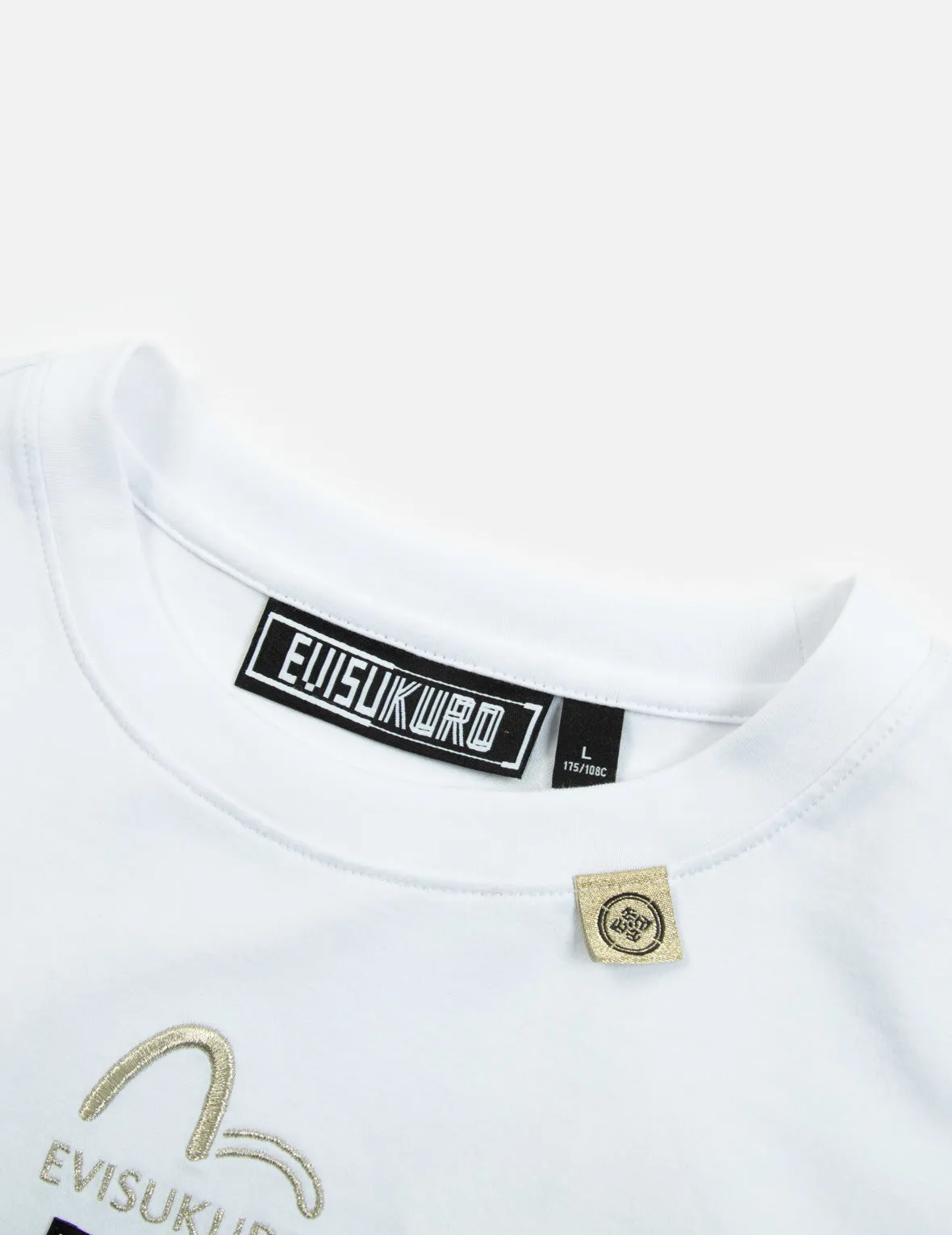 Calligraphy Logo Printed Label T-shirt