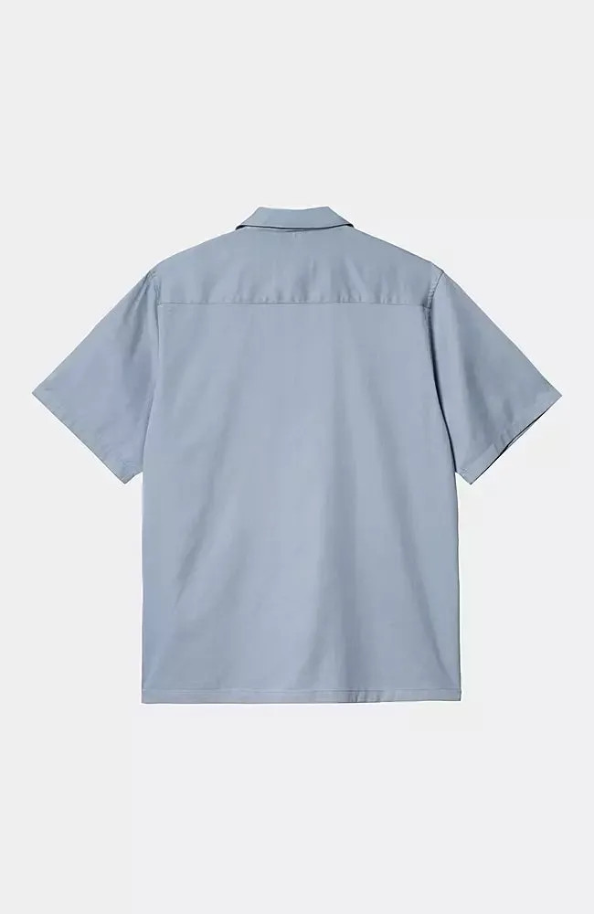 Carhartt WIP Durango S/S Shirt Frosted Blue/Black