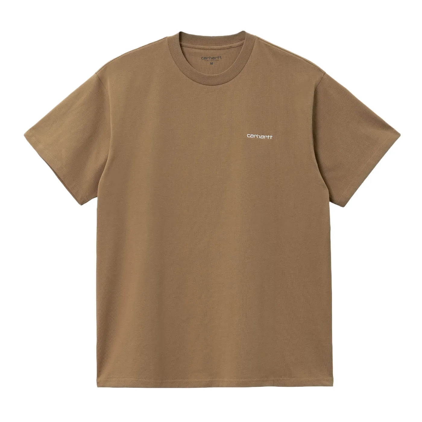 Carhartt WIP Script Embroidery T Shirt - Buffalo / White