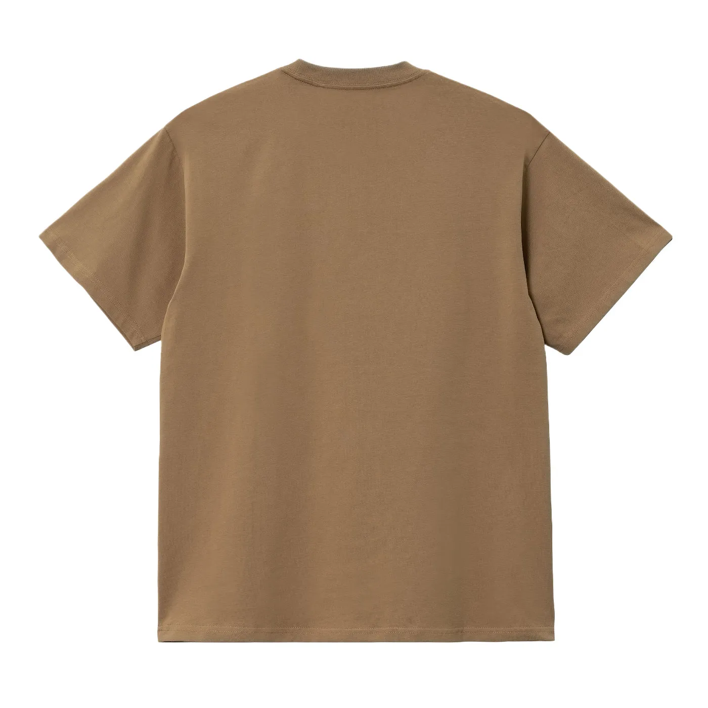Carhartt WIP Script Embroidery T Shirt - Buffalo / White