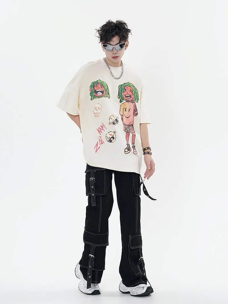 Cartoon | Manga Graphic Print T Shirt