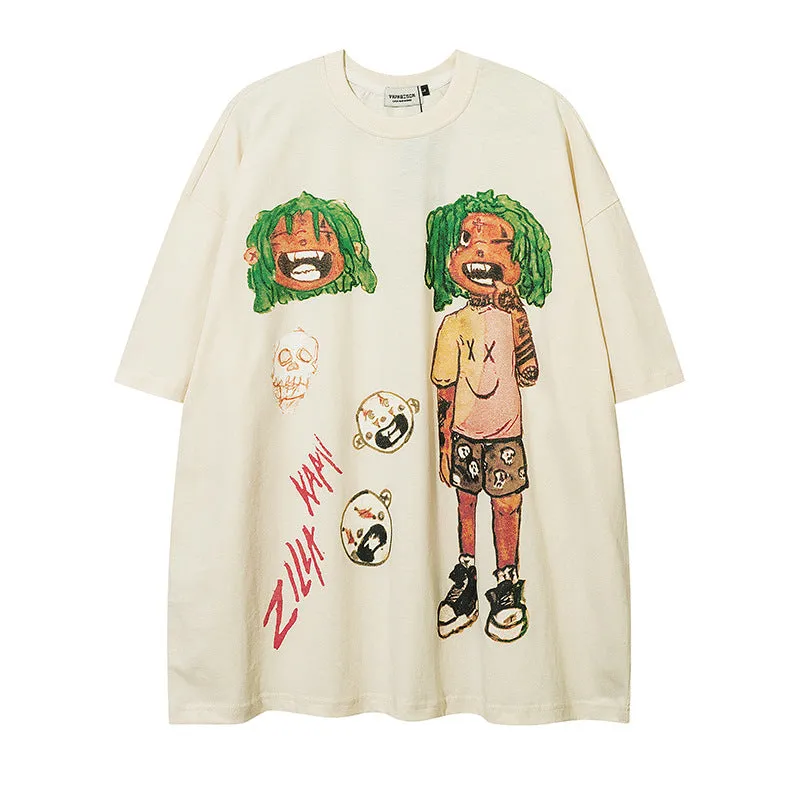 Cartoon | Manga Graphic Print T Shirt