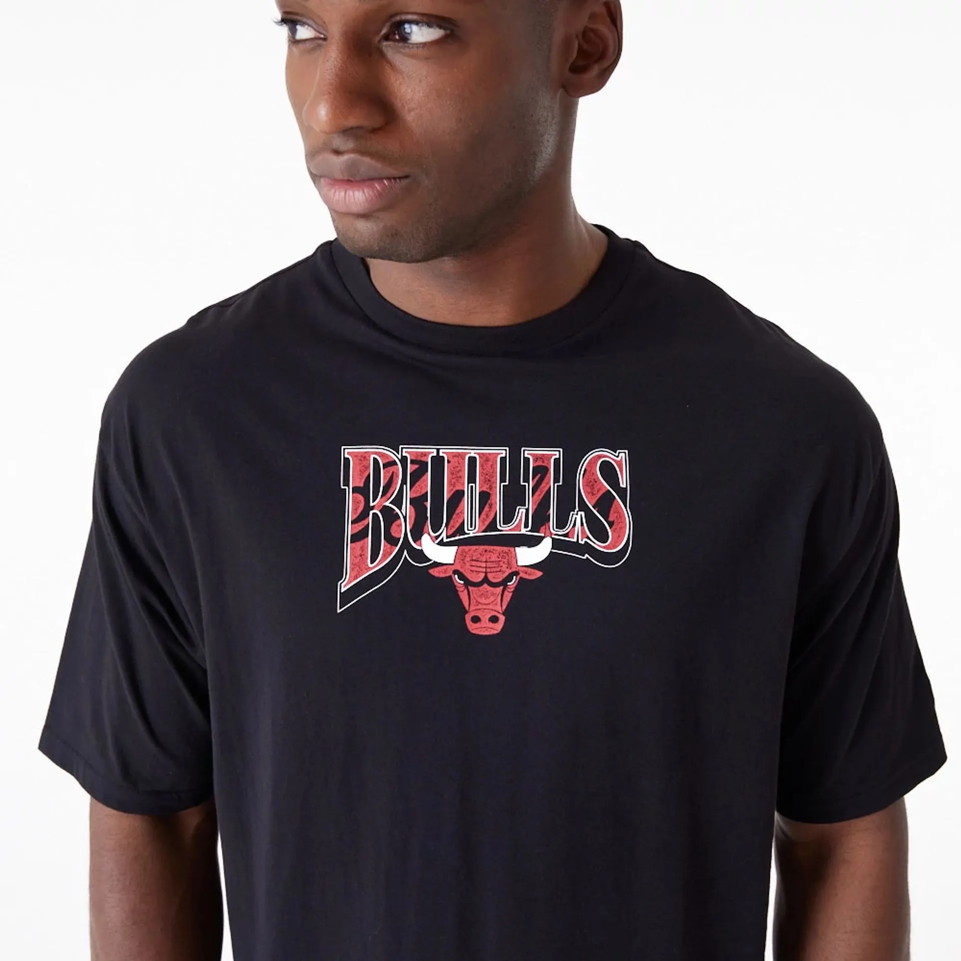Chicago Bulls NBA Championship Black Oversized T-Shirt