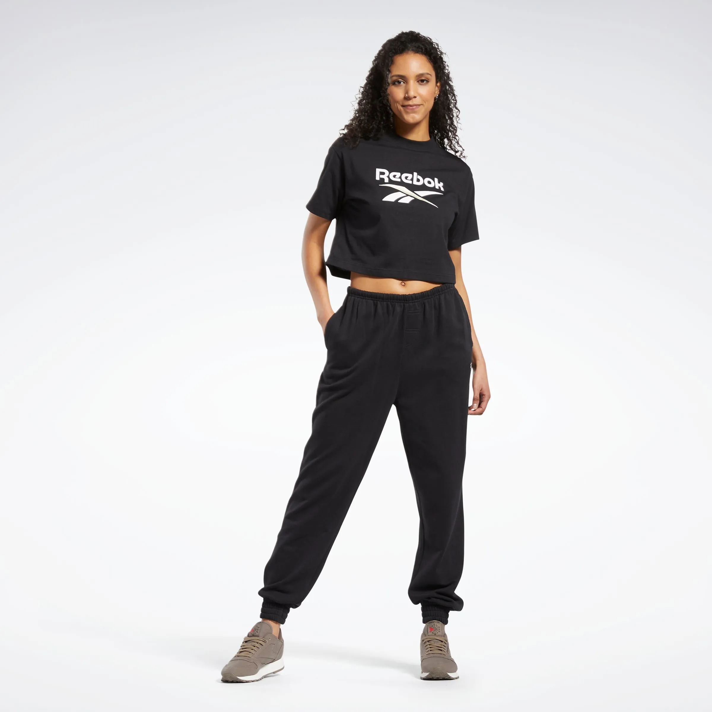 Classics Big Logo Cropped T-Shirt Black