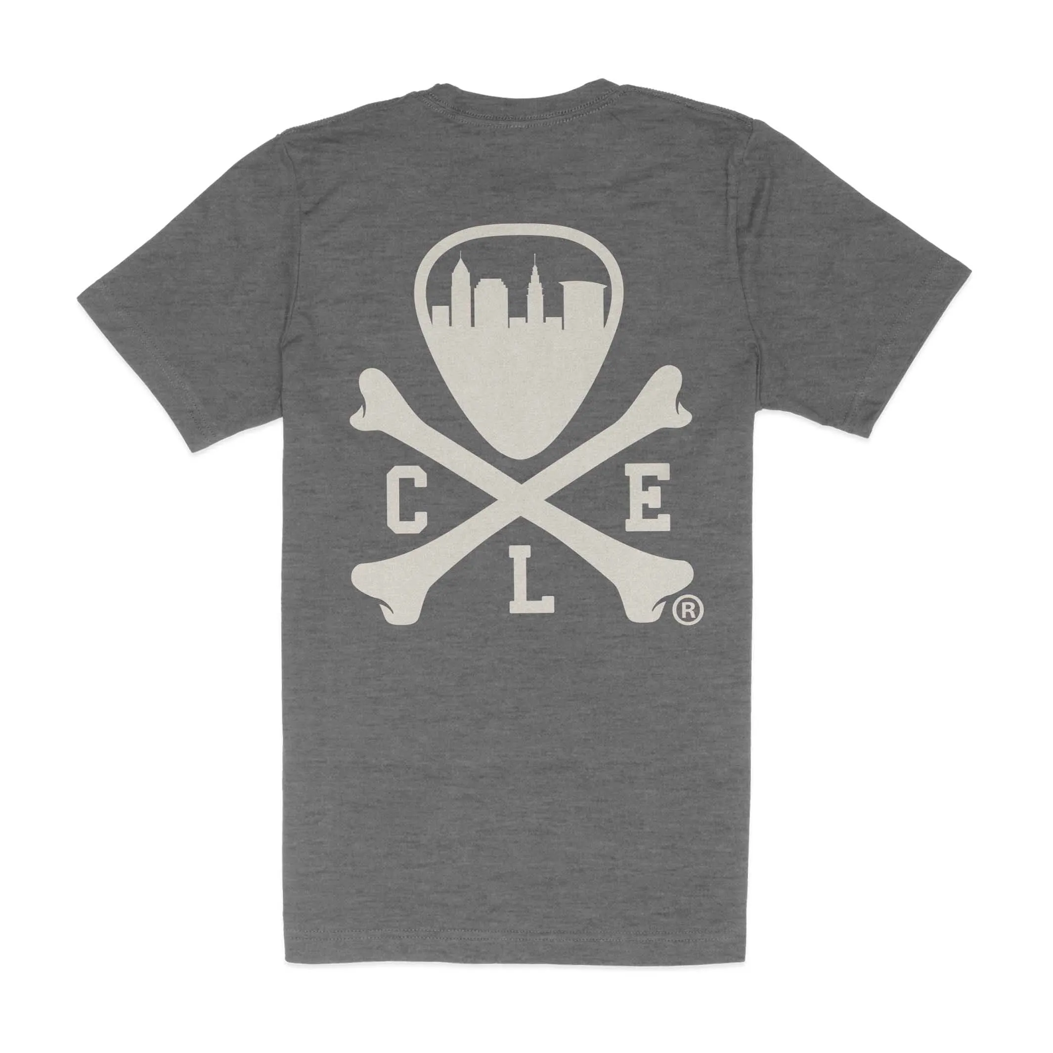 CLE Logo - Unisex Crew T-Shirt - Grey