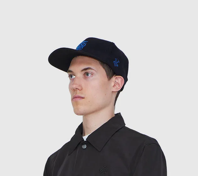 COA Monogram Hat In Navy Wool