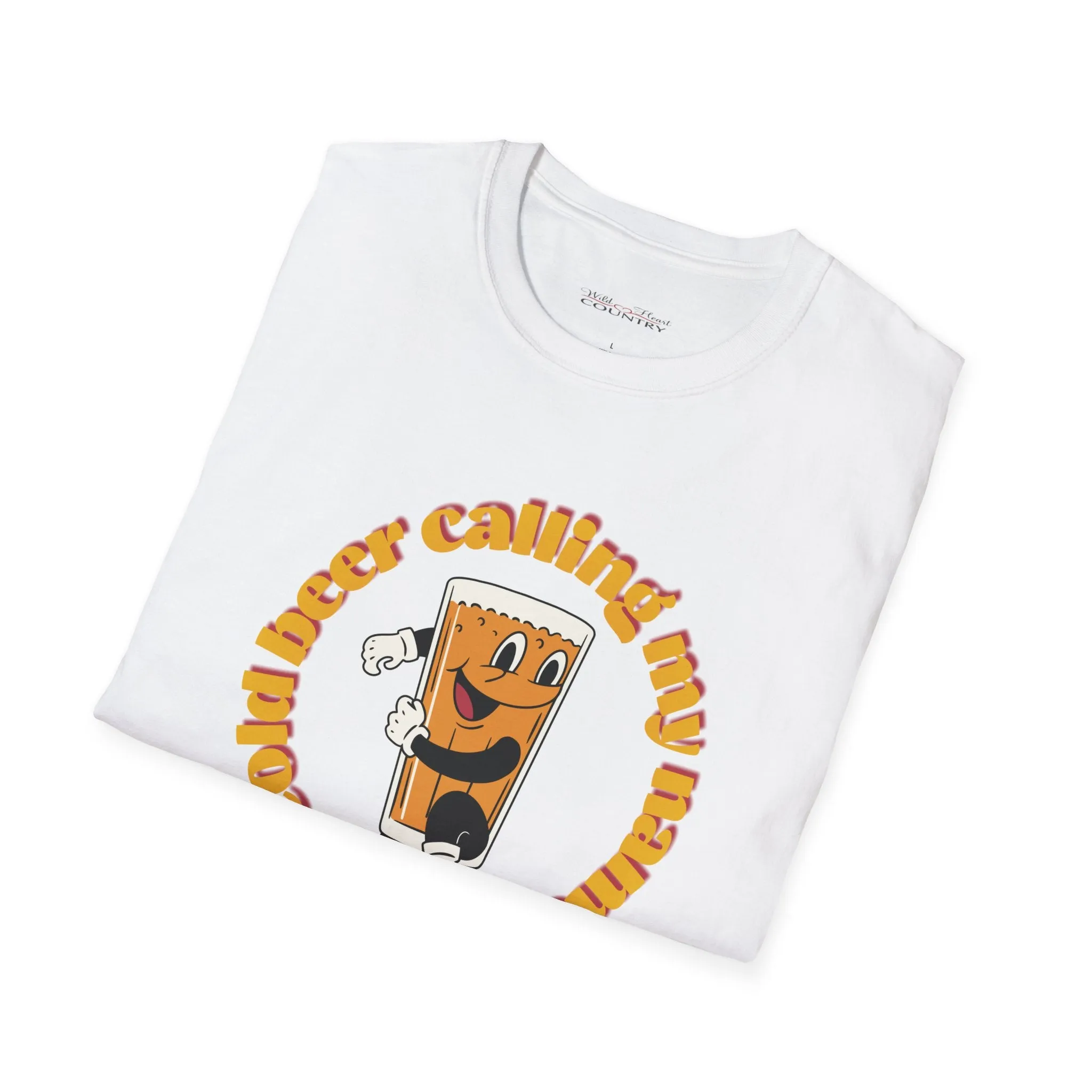 Cold beer calling my name T Shirt, Country Music Shirt, Tour Shirt, Festival Tee, Western T-shirt, Music Shirt, Concert T-Shirt