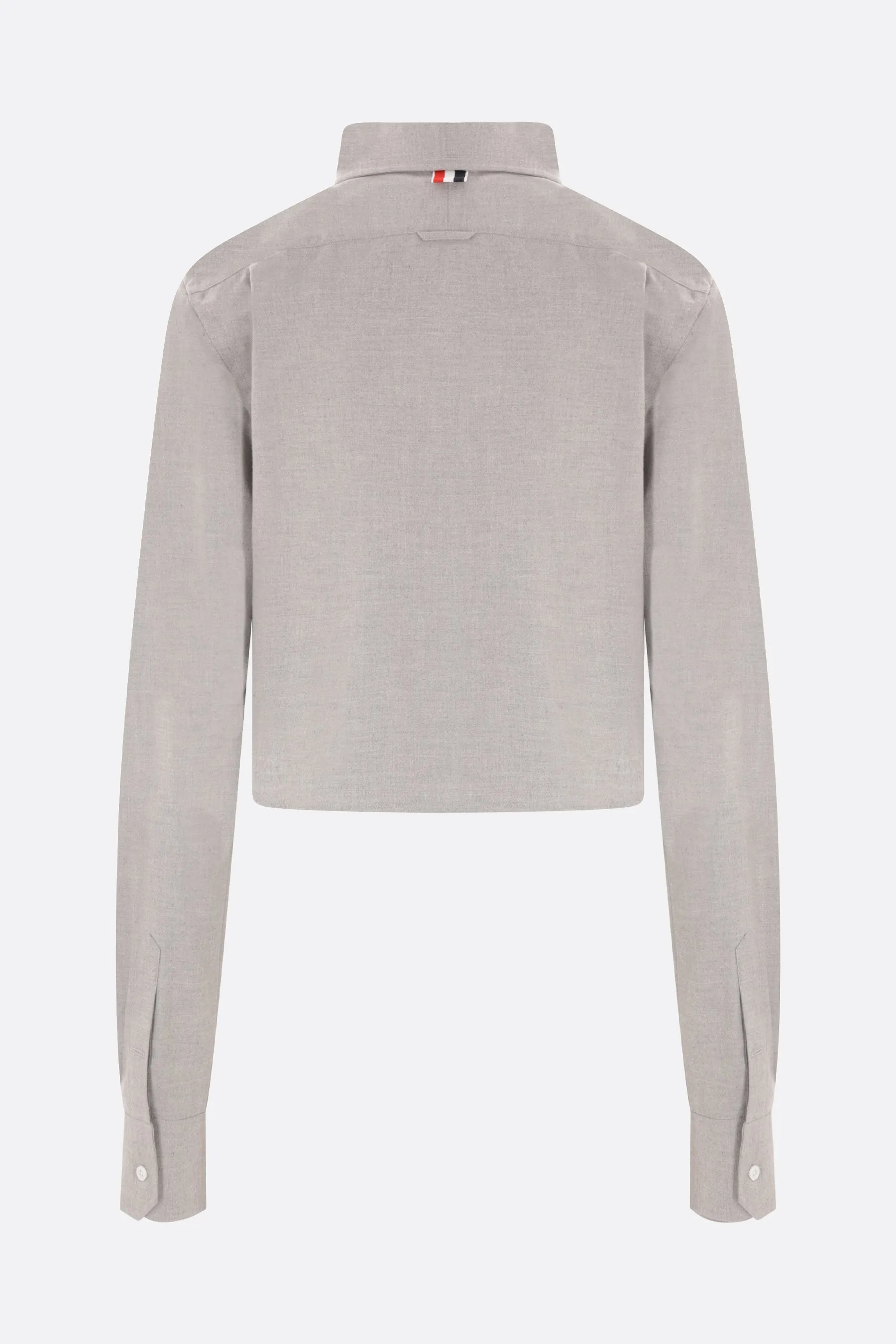 cotton flannel crop shirt