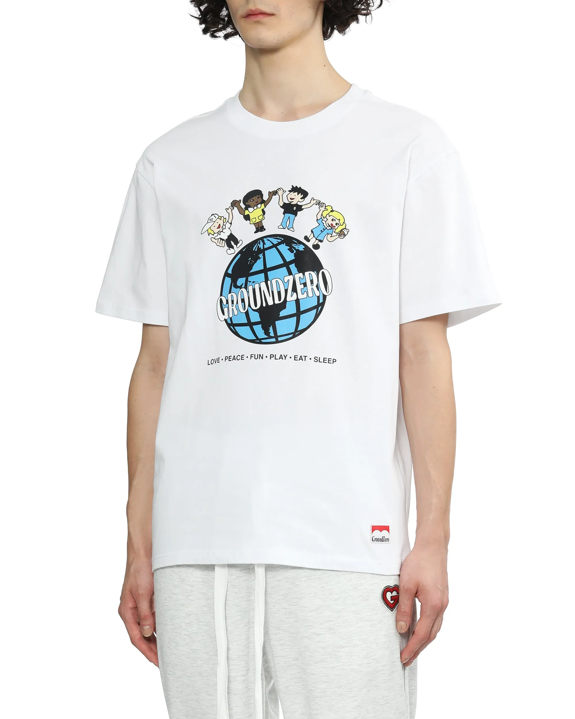 Crew Neck Print T-shirt