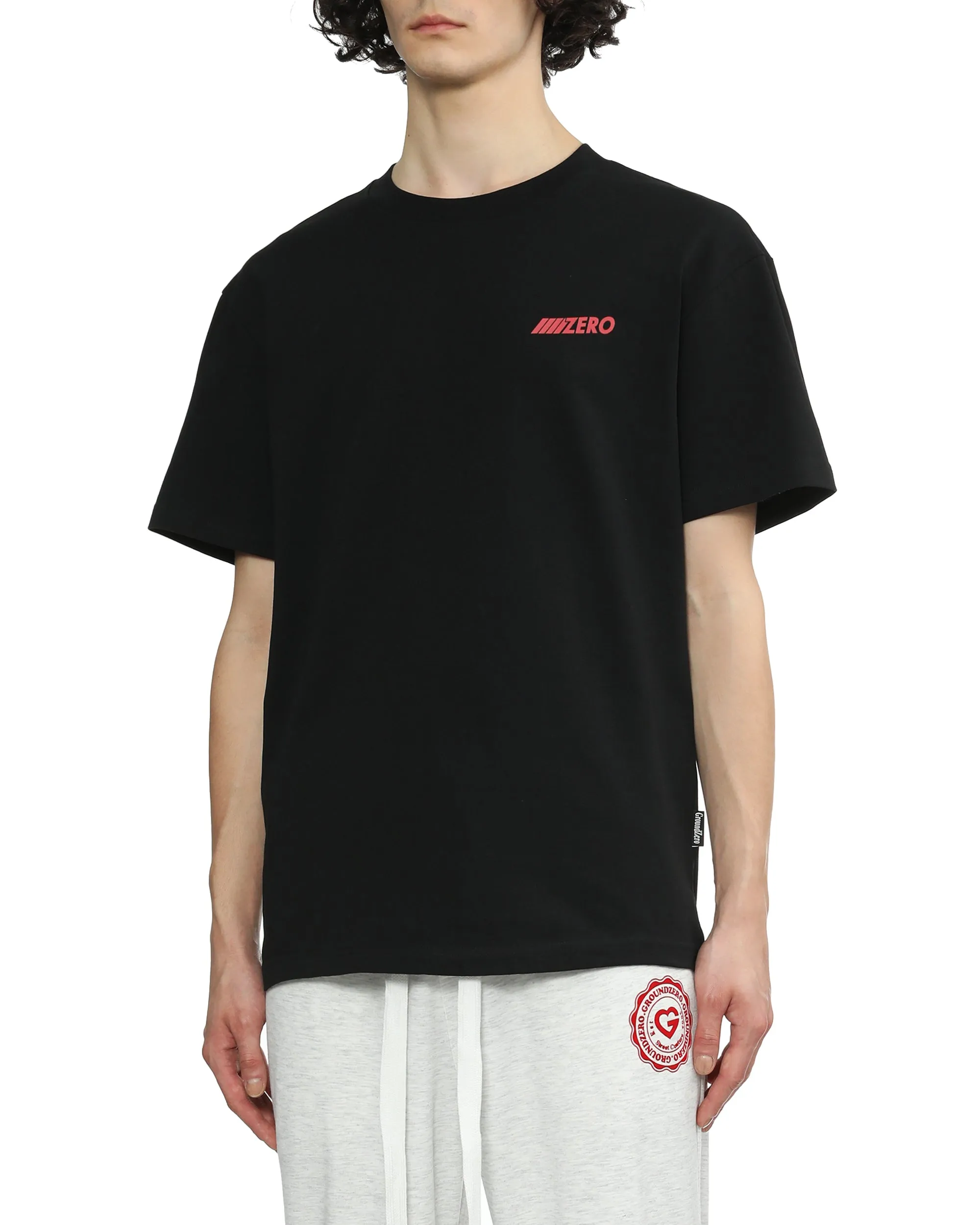 Crew Neck Print T-shirt
