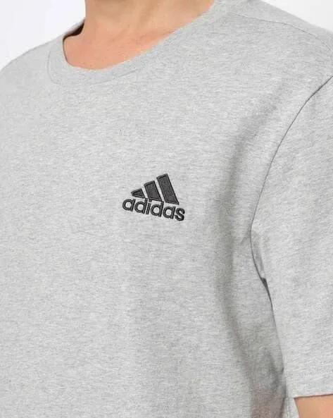 Crew-Neck T-shirt Embroidered Logo-Hb0805