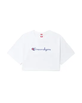 Cropped Logo-Print T-shirt