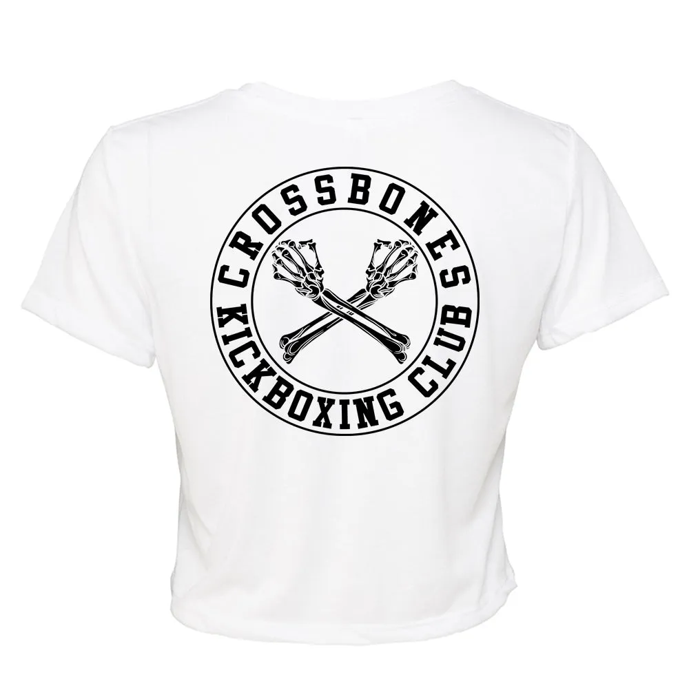 Crossbones Cropped Ladies T shirt