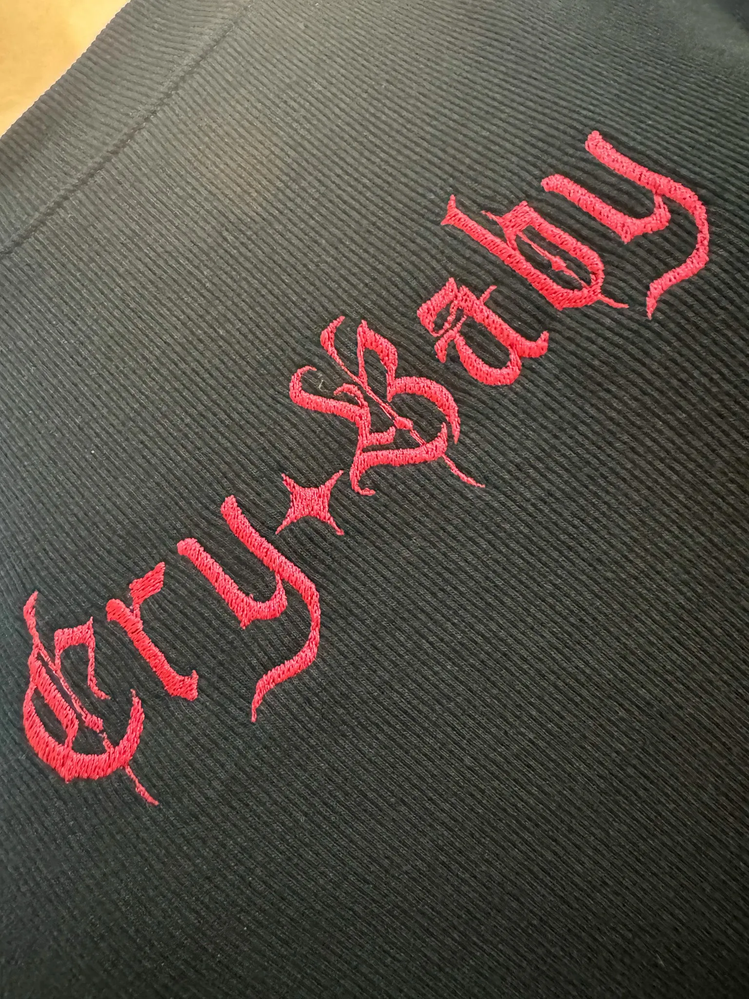 Cry Baby Ribbed Black T-Shirt 2XL