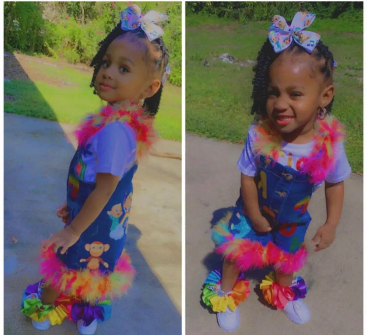 custom cocomelon denim dress set