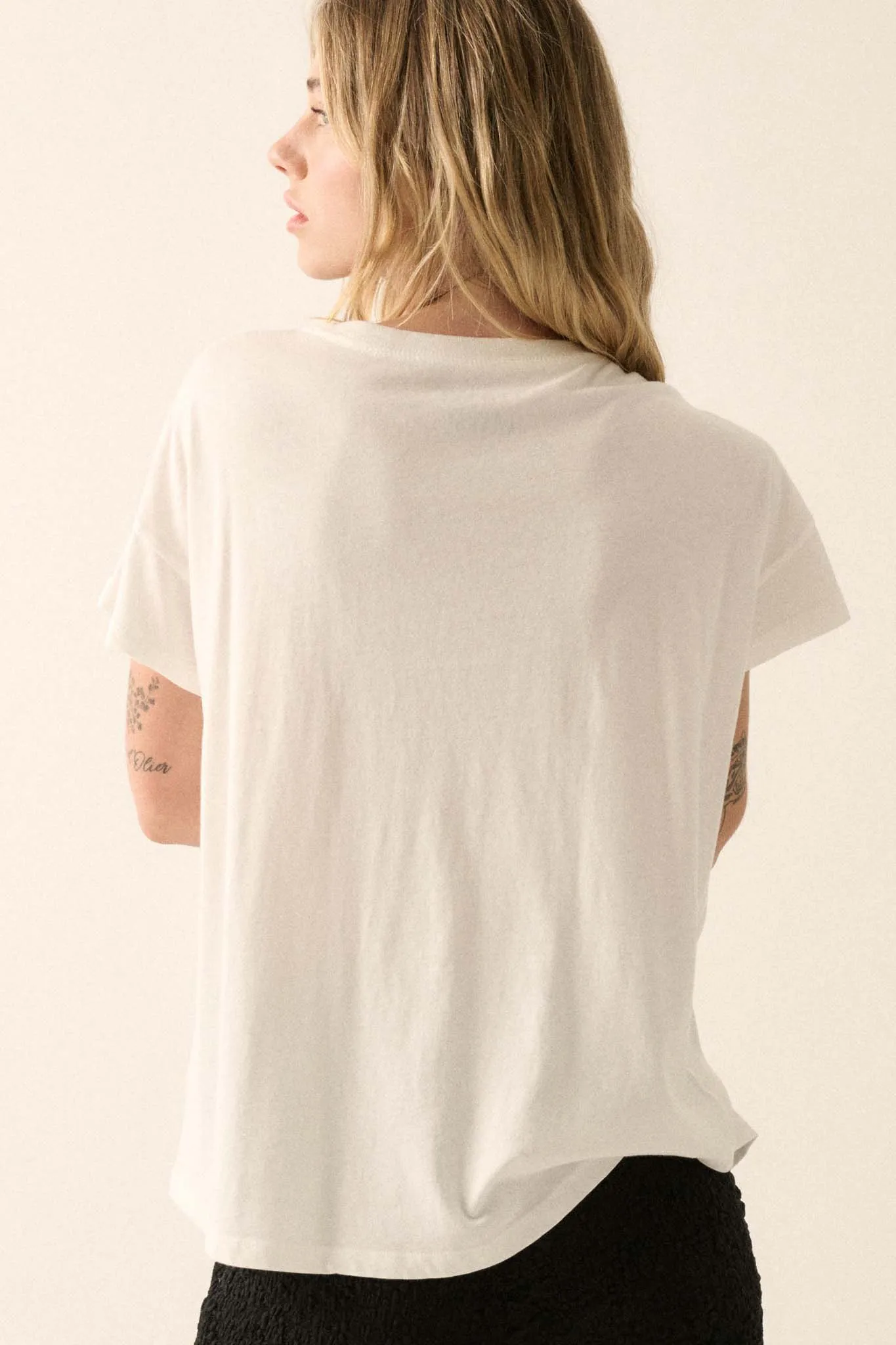 David Bowie Pinups Garment-Wash Graphic Tee