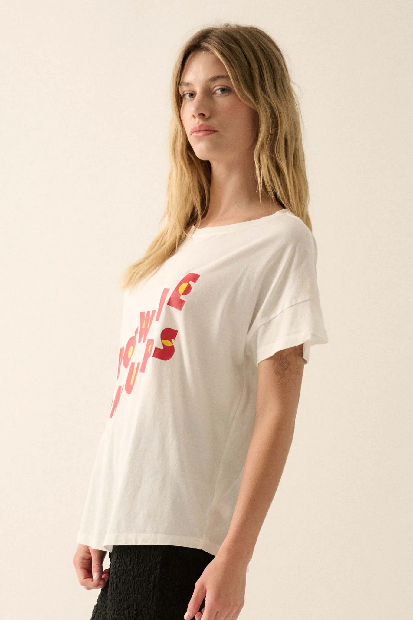 David Bowie Pinups Garment-Wash Graphic Tee