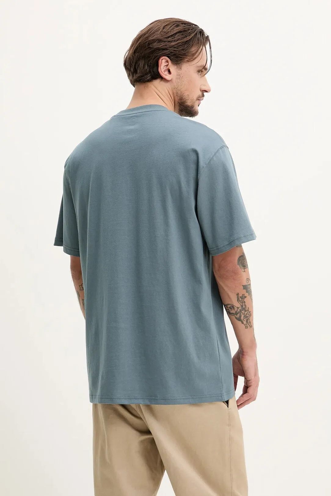 Dickies Men's Summerdale Short Sleeve T-Shirt Blue DK0A4YAIG701