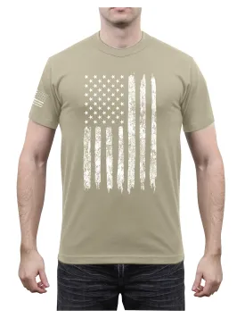 Distressed US Flag Athletic Fit T-Shirt