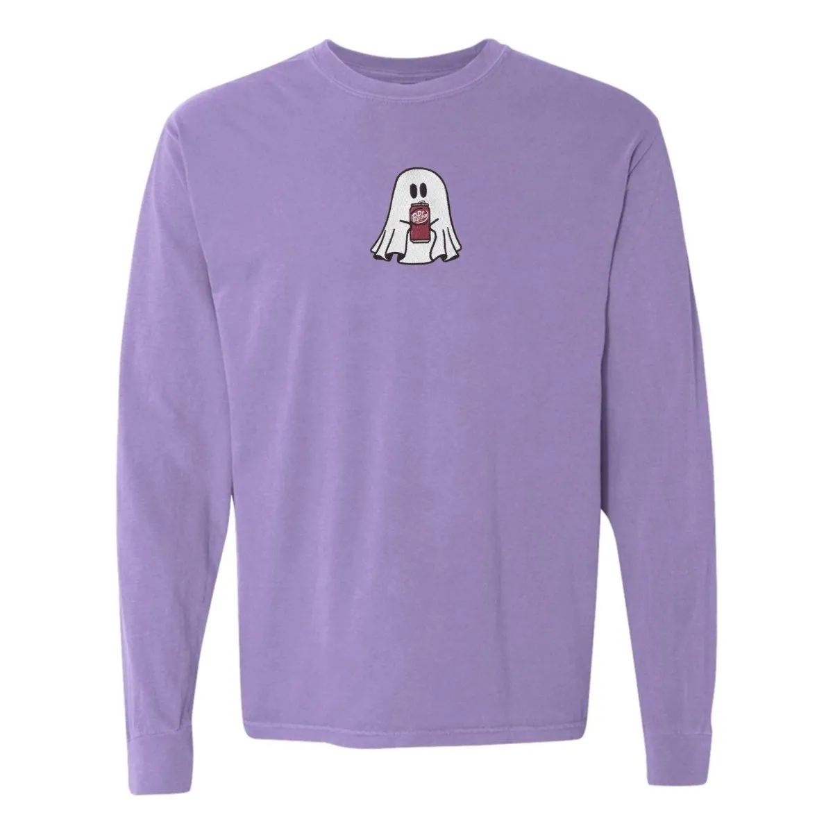 'Dr. Pepper Ghost' Embroidered Long Sleeve T-Shirt