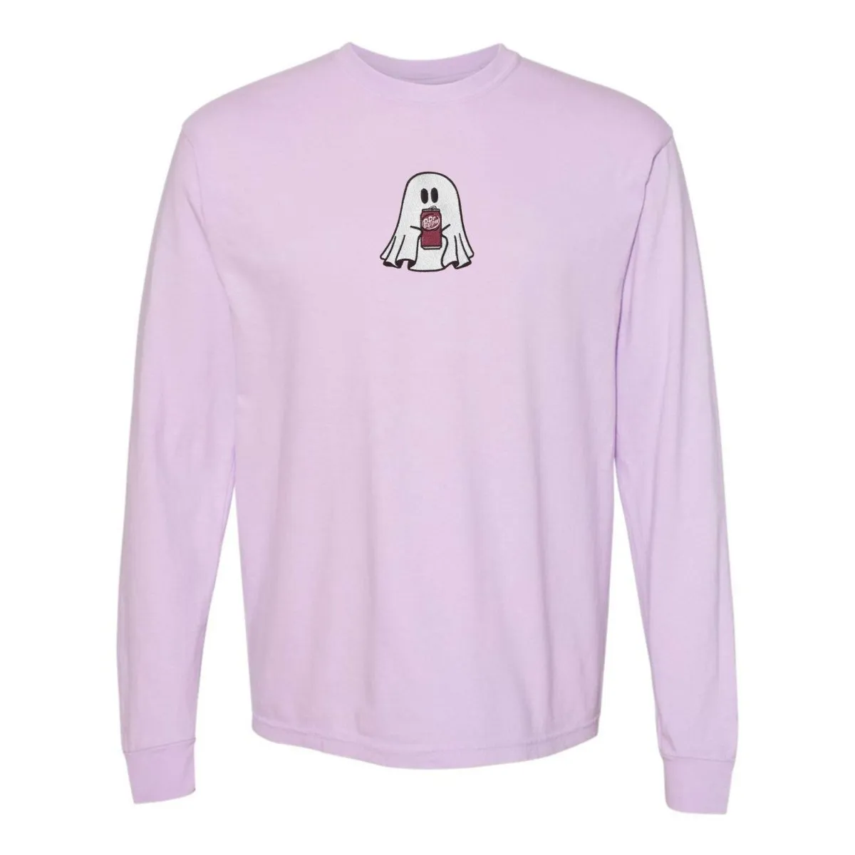 'Dr. Pepper Ghost' Embroidered Long Sleeve T-Shirt
