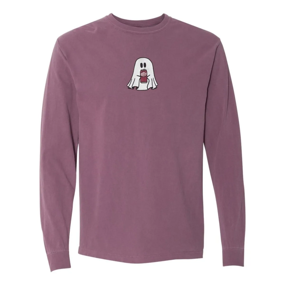 'Dr. Pepper Ghost' Embroidered Long Sleeve T-Shirt