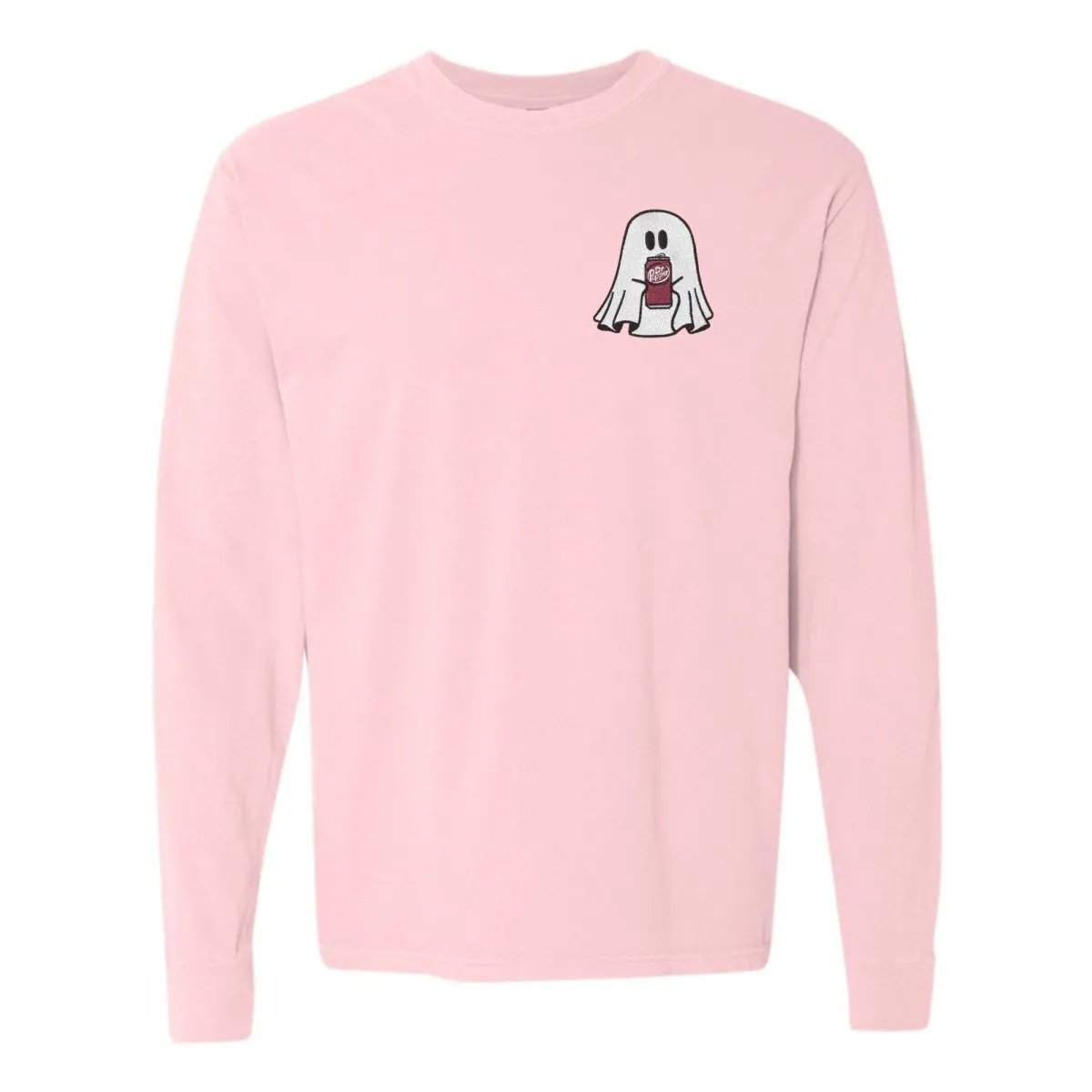 'Dr. Pepper Ghost' Embroidered Long Sleeve T-Shirt