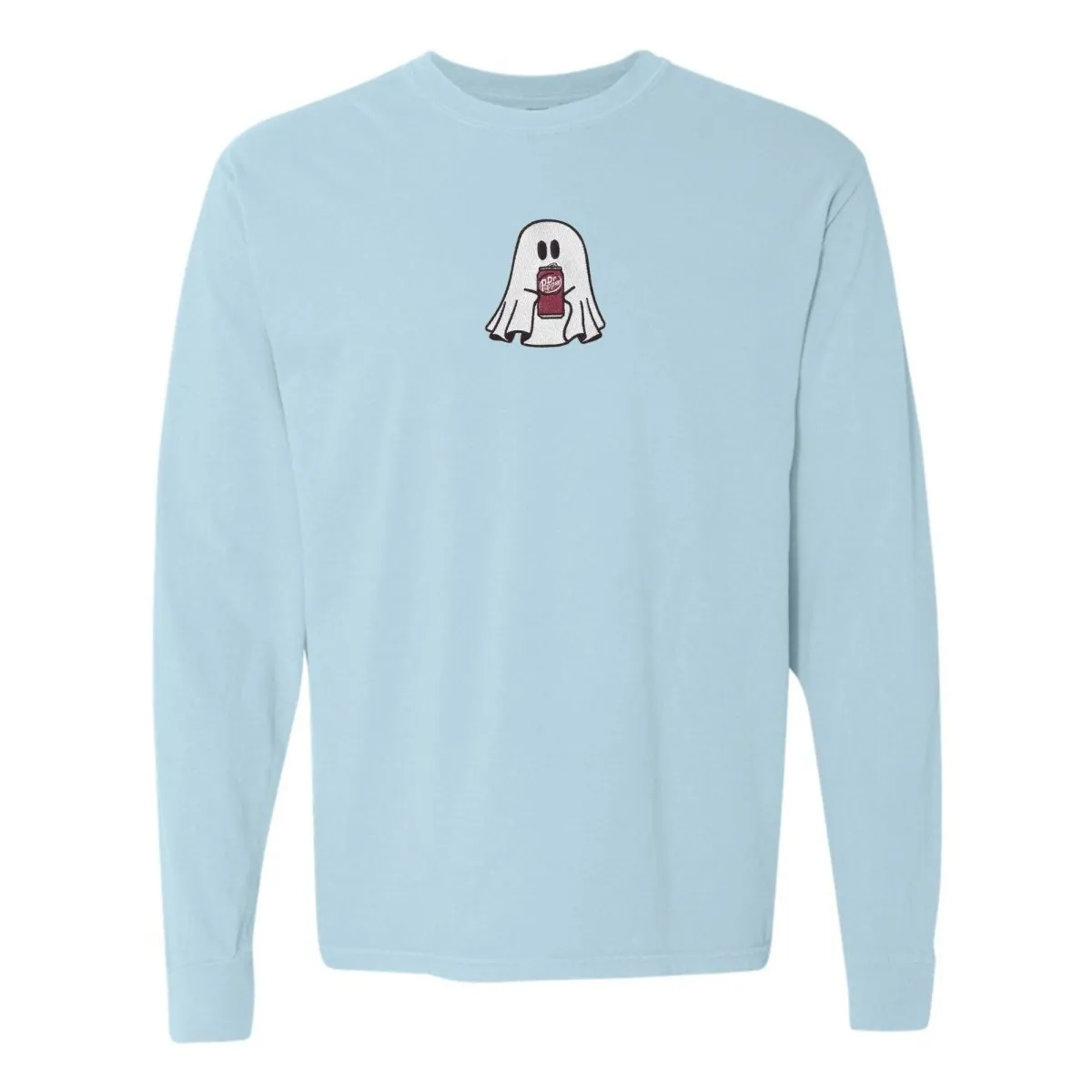 'Dr. Pepper Ghost' Embroidered Long Sleeve T-Shirt
