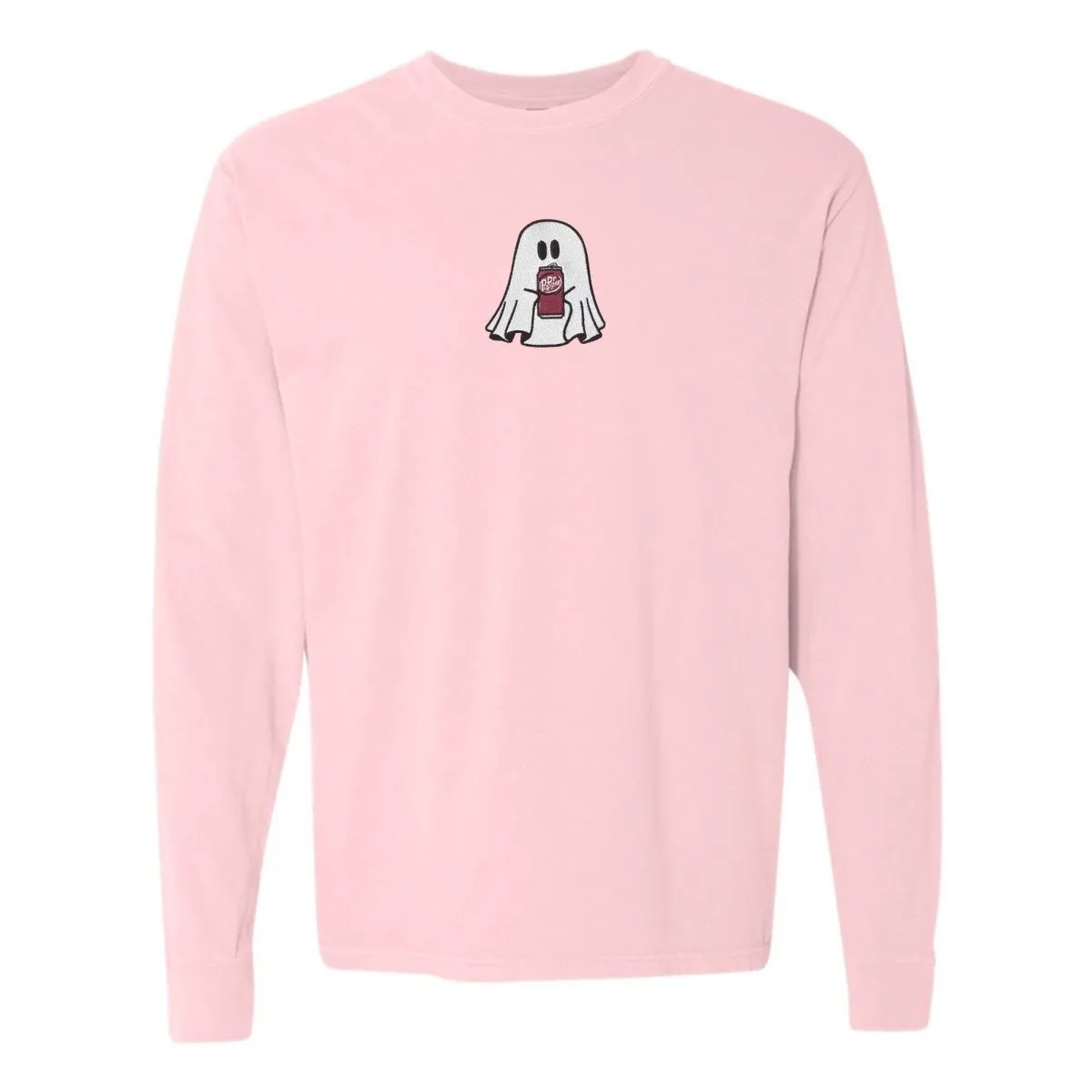 'Dr. Pepper Ghost' Embroidered Long Sleeve T-Shirt