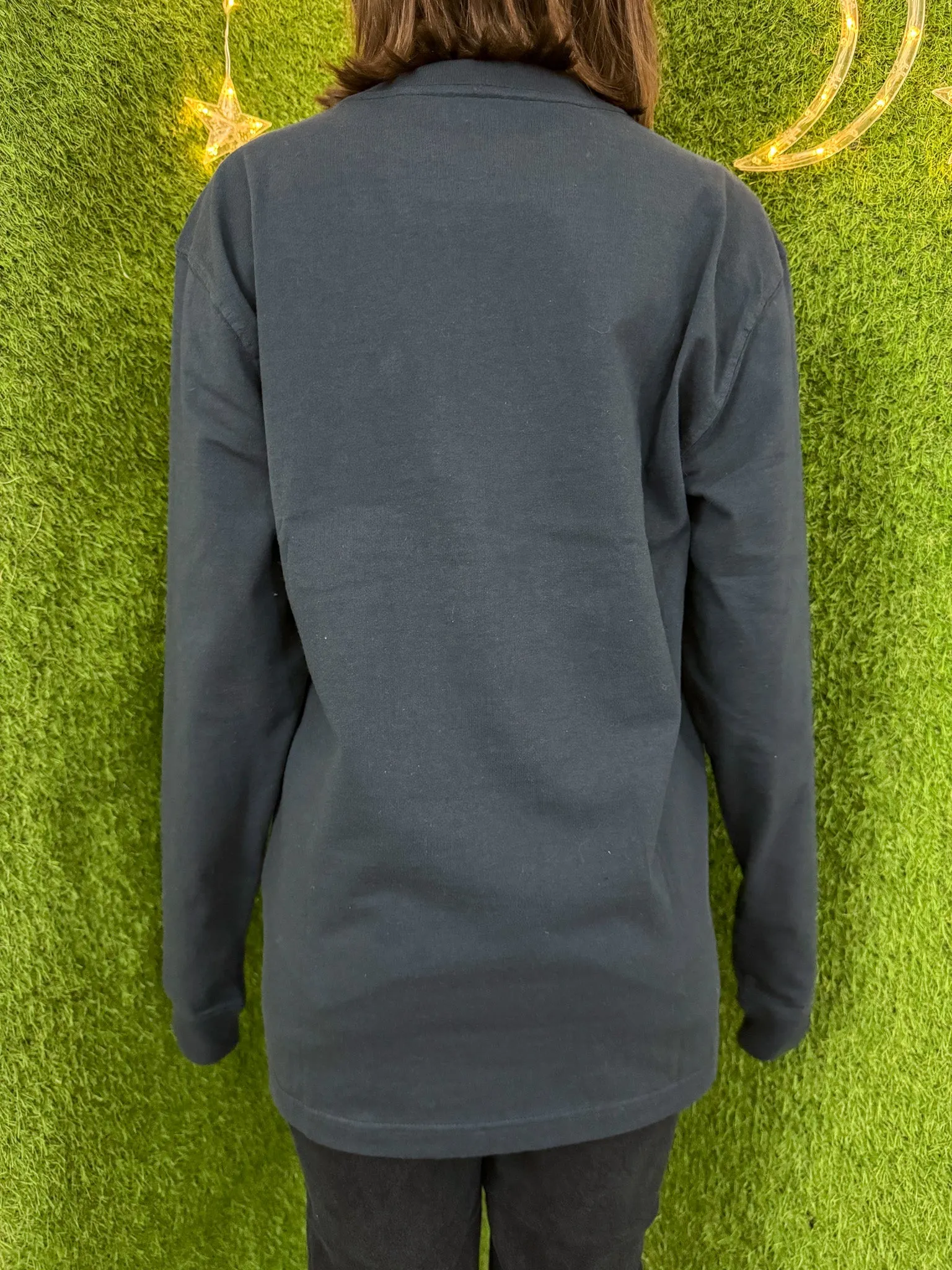 Eat the Rich Navy Pocket Long Sleeve XS
