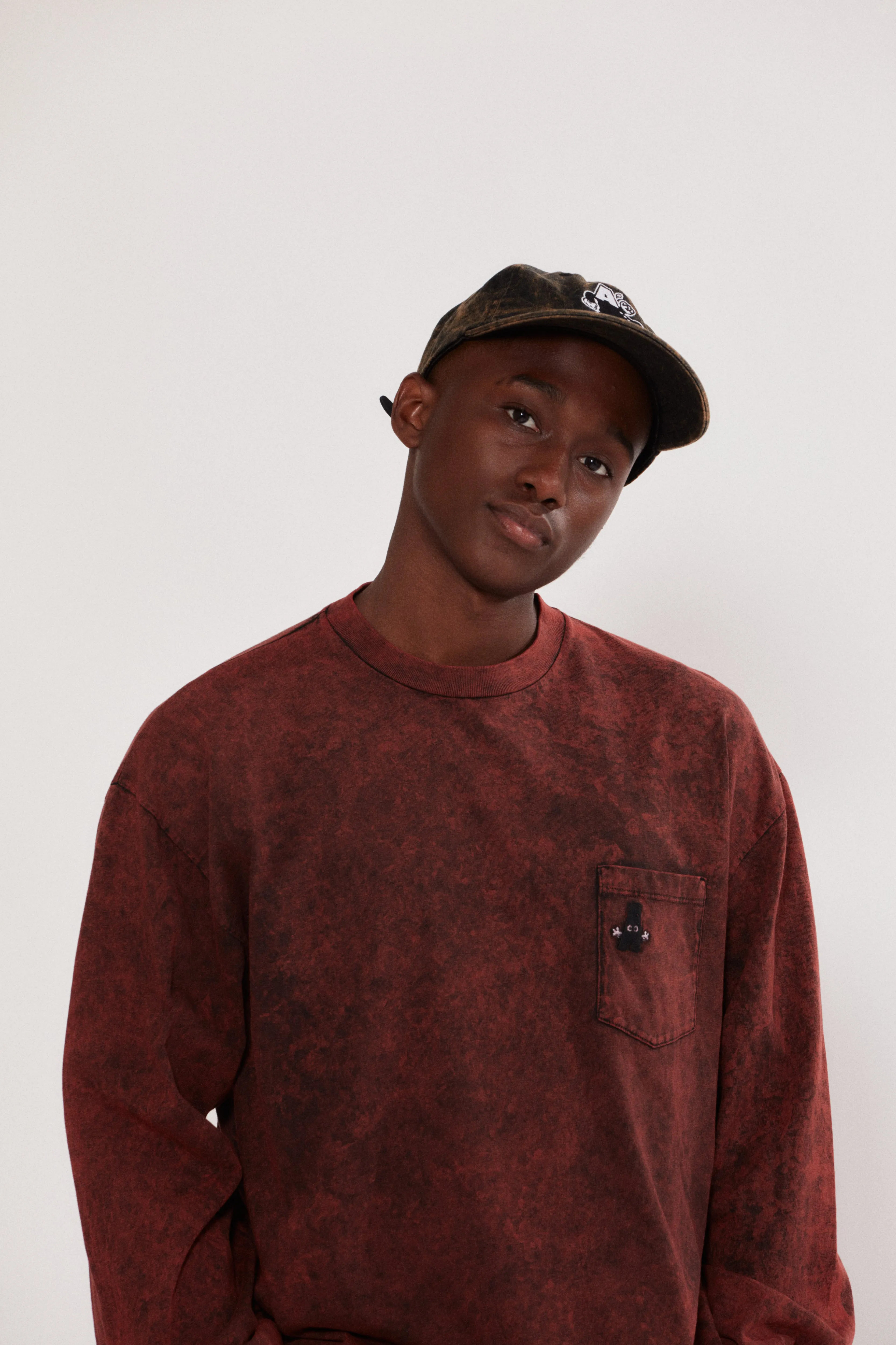 Embroidered Acid Pocket Tee