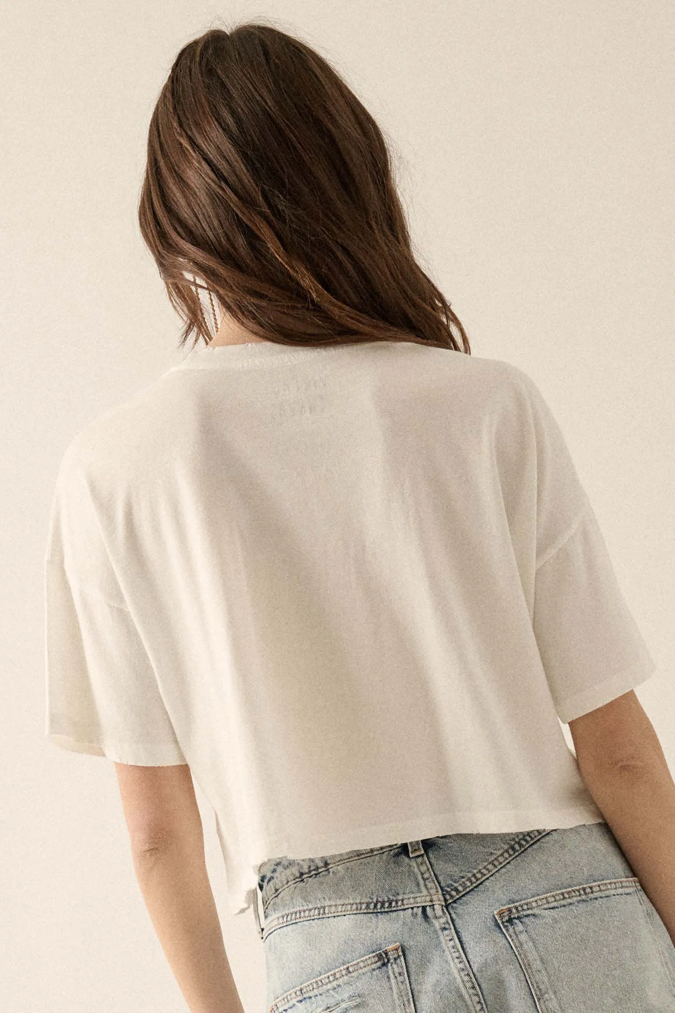 Enchanted Cove Cropped Seahorse Graphic Tee