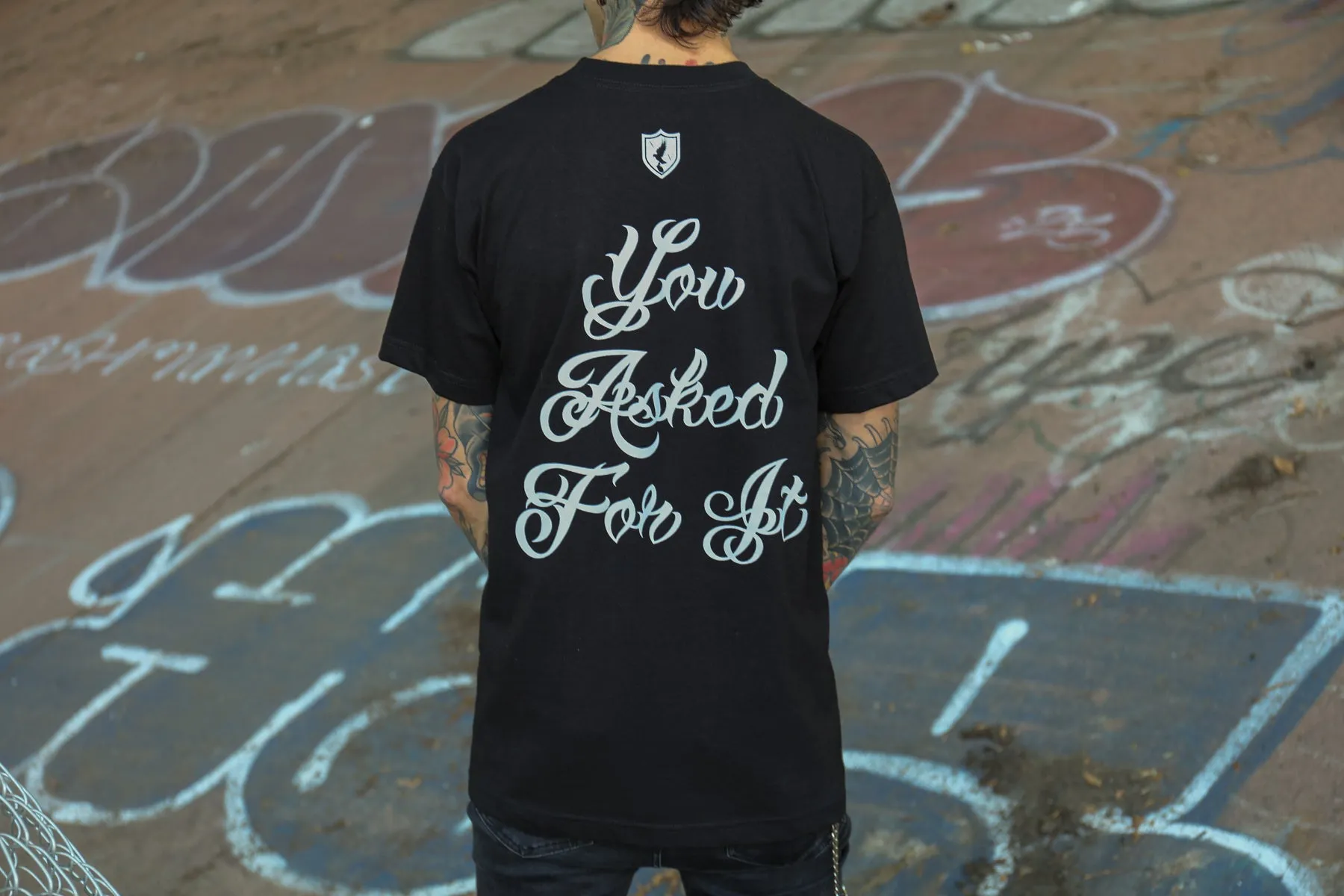 Everywhere I Go Black Tee