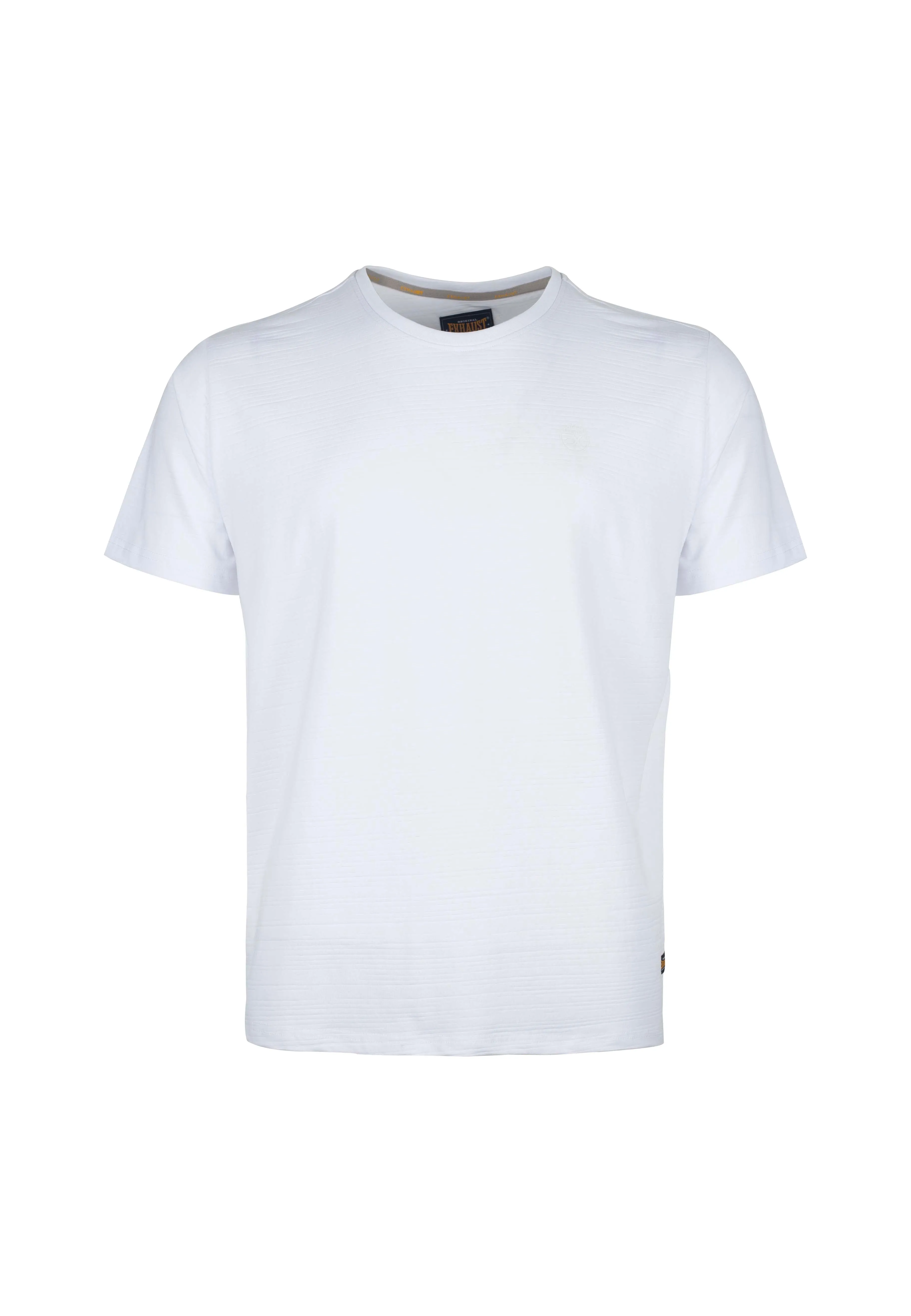 EXHAUST Lines Texture Short Sleeve Round Neck T-Shirt [Regular Fit] 1399