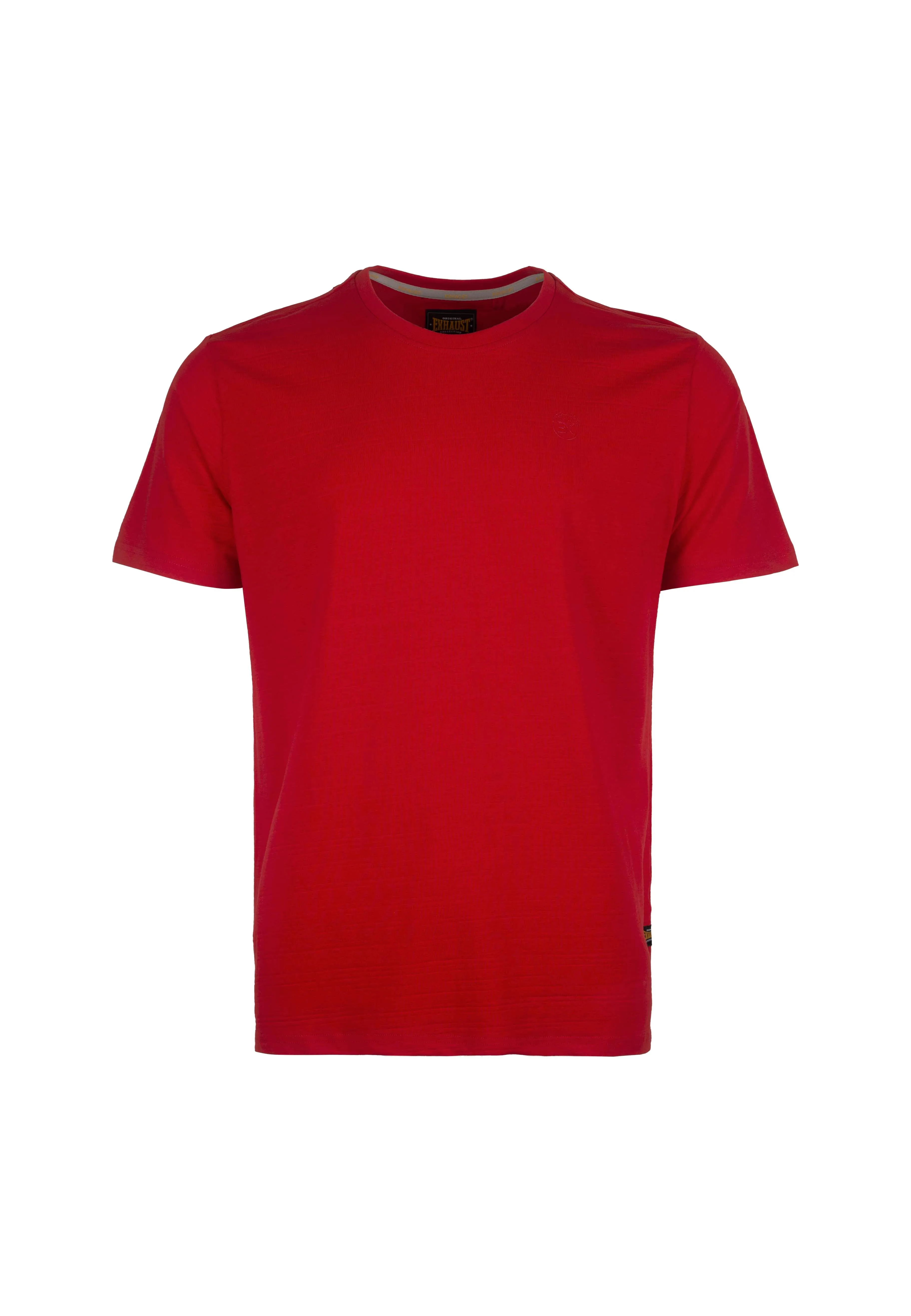 EXHAUST Lines Texture Short Sleeve Round Neck T-Shirt [Regular Fit] 1399