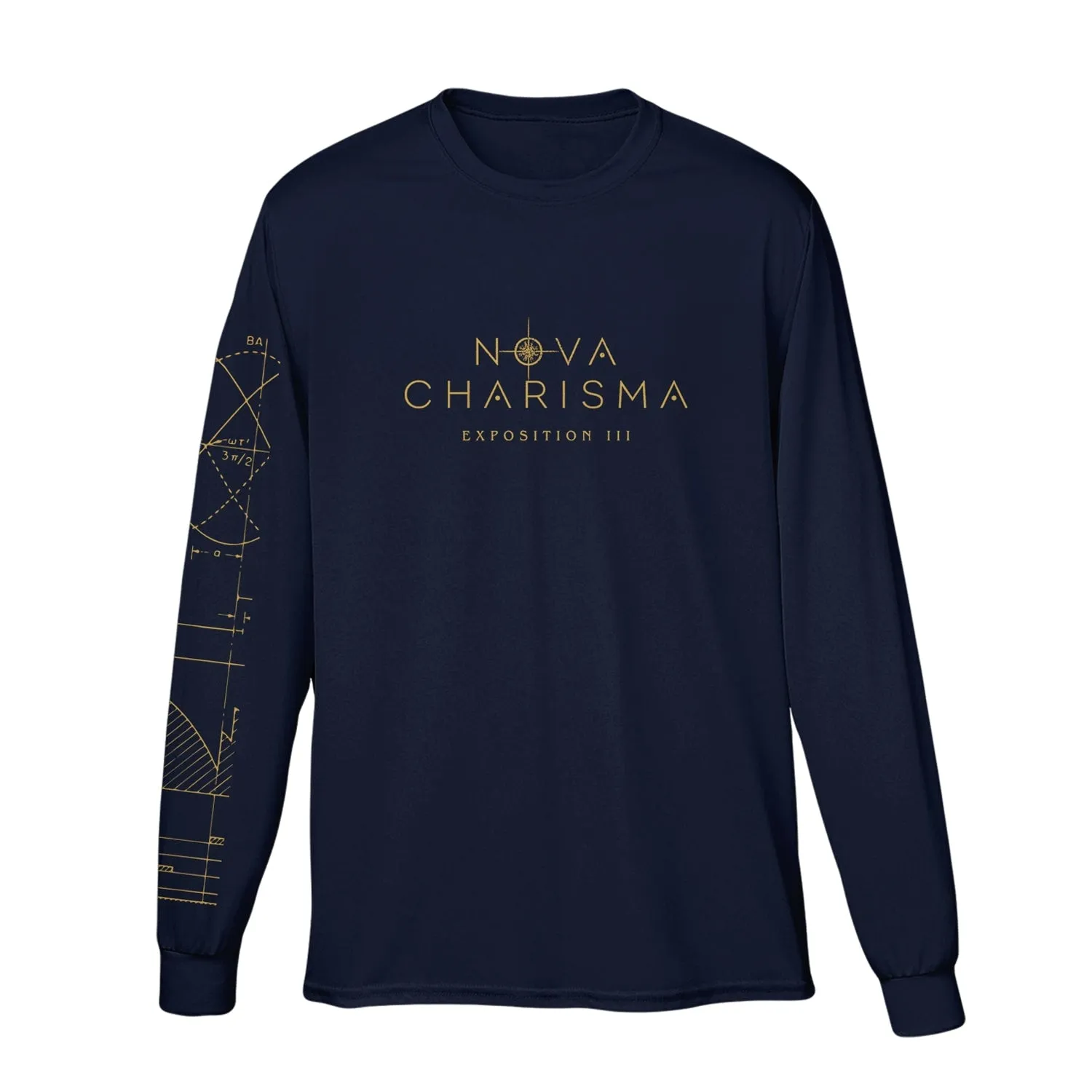 Navy Long-Sleeve T-Shirt with Exposition III Design