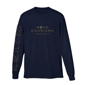 Navy Long-Sleeve T-Shirt with Exposition III Design
