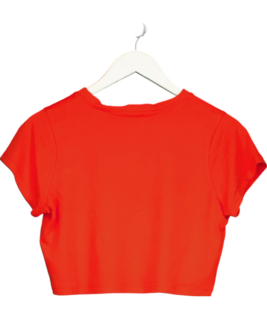 FIORUCCI Red Logo Cropped  Short Sleeve T-shirt UK M