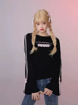 Flared sleeves backless t-shirt【s0000006360】